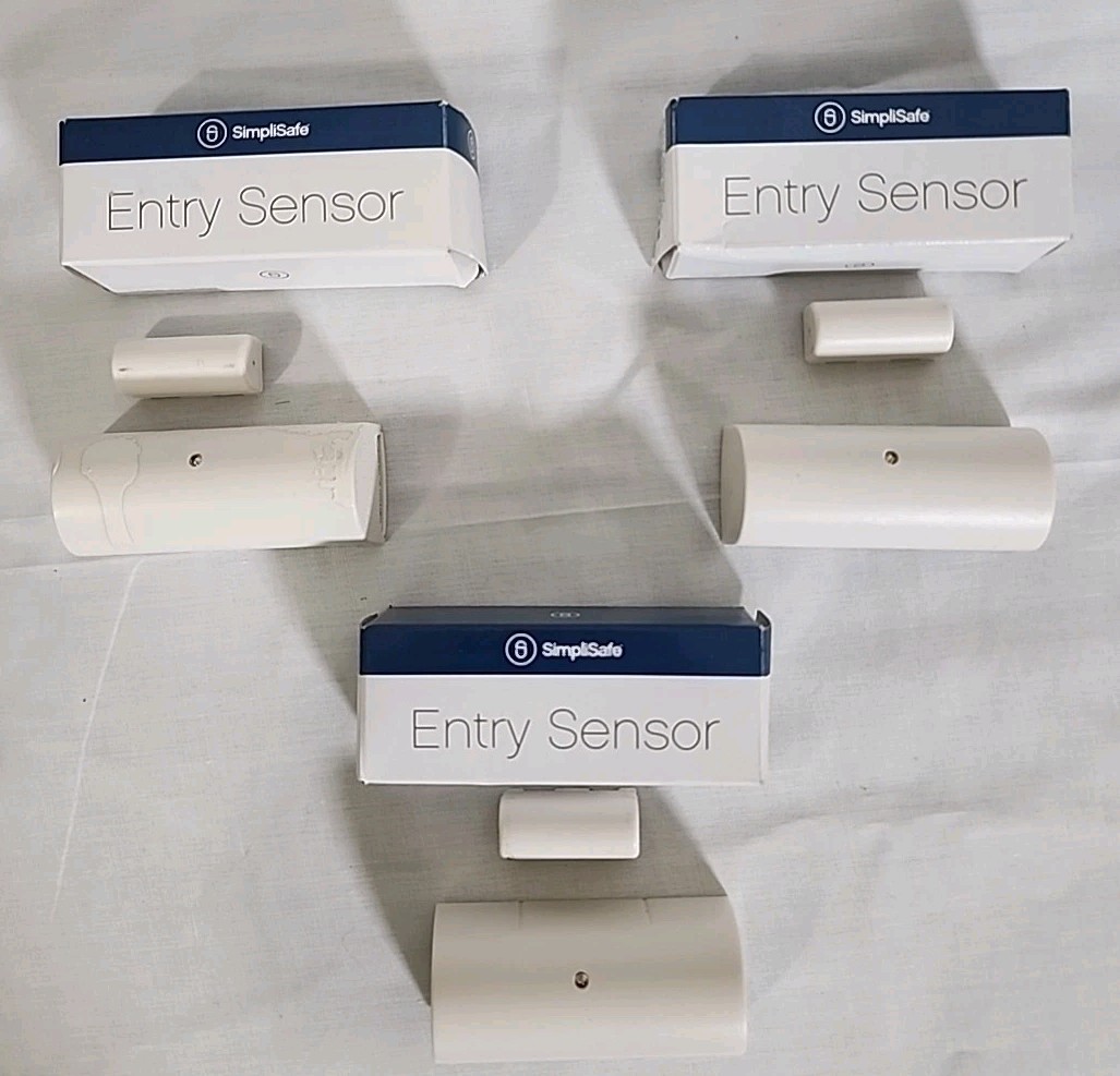 SimpliSafe Gen 1 Security System Lot ~ Base, Keypad, Motion-Water-Entry Sensors