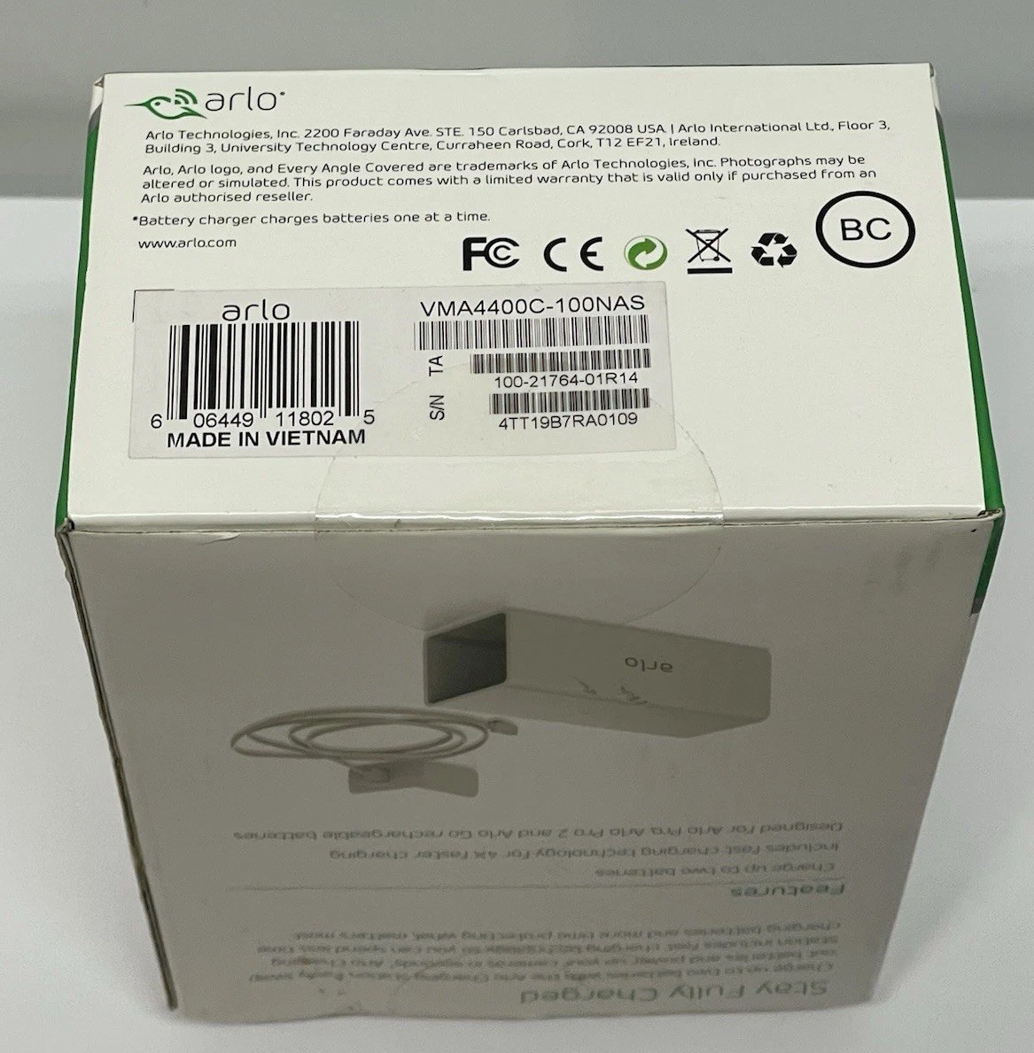 NETGEAR Arlo Pro Go Battery Charging Station VMA4400C for Pro, Pro 2, Go