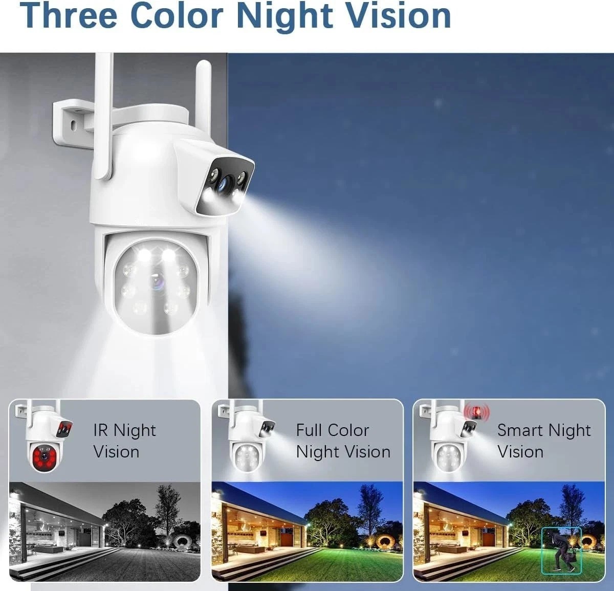 Wireless WIFI Outdoor 4MP IP Security Camera System 10CH HDD NVR CCTV Home Audio