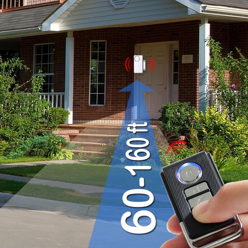 105dB Wireless Window & Door Alarm – Perfect for Child Safety & Alzheimer’s Care