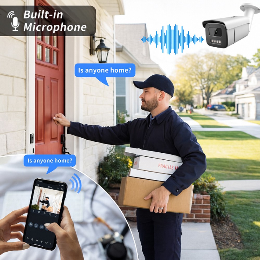 Vikylin 8CH POE NVR Security Camera System 4K 8MP Full Color Human Detection Lot