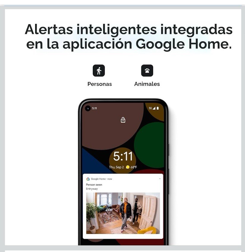 Google Nest Cam 2nd Gen Indoor Wired Smart Home Security Camera 1080p