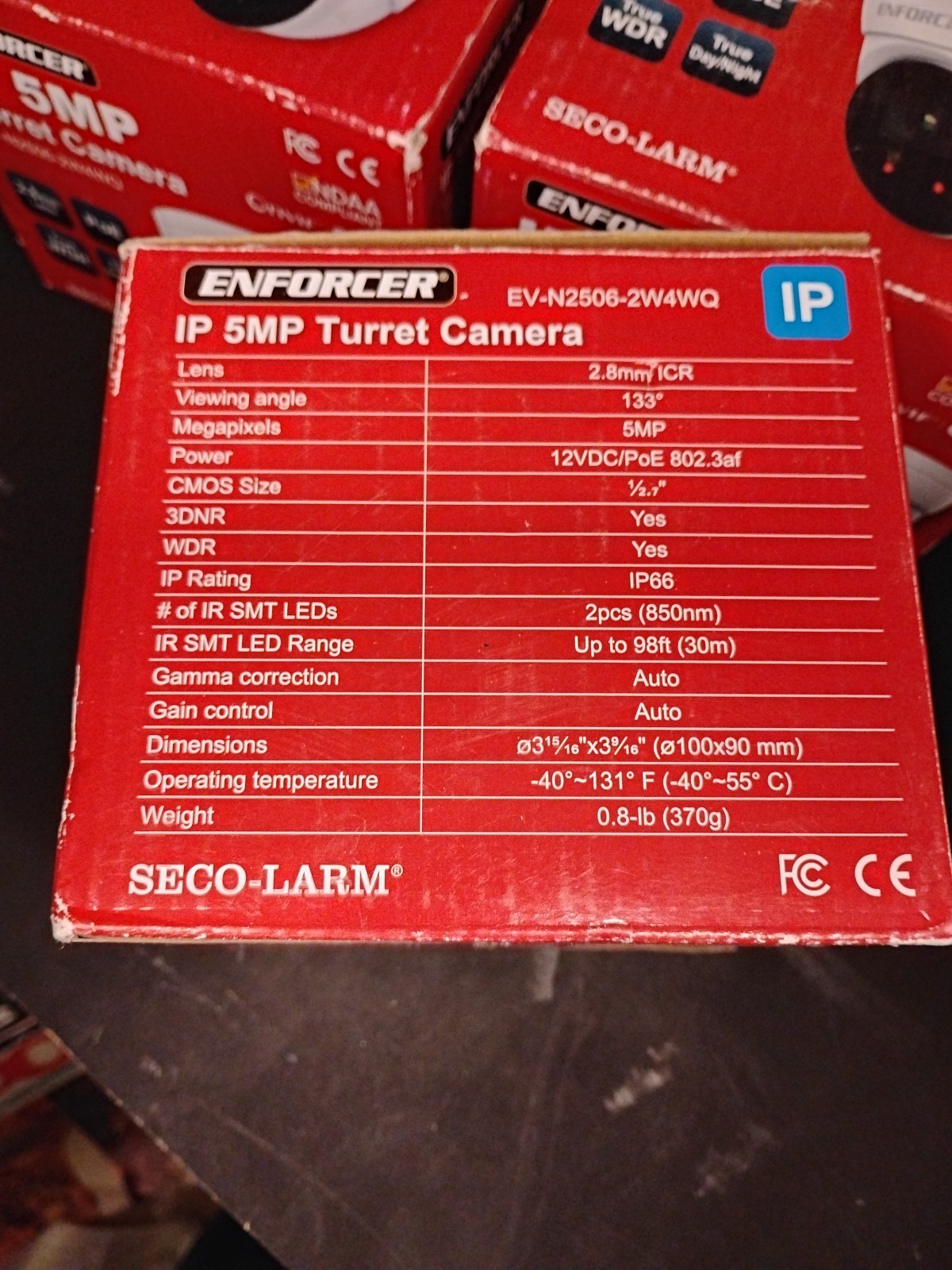 Seco-Larm EV – N2506-2W4WQ IP 5 MP Enforcer Turret Camera Lot of 3 New!