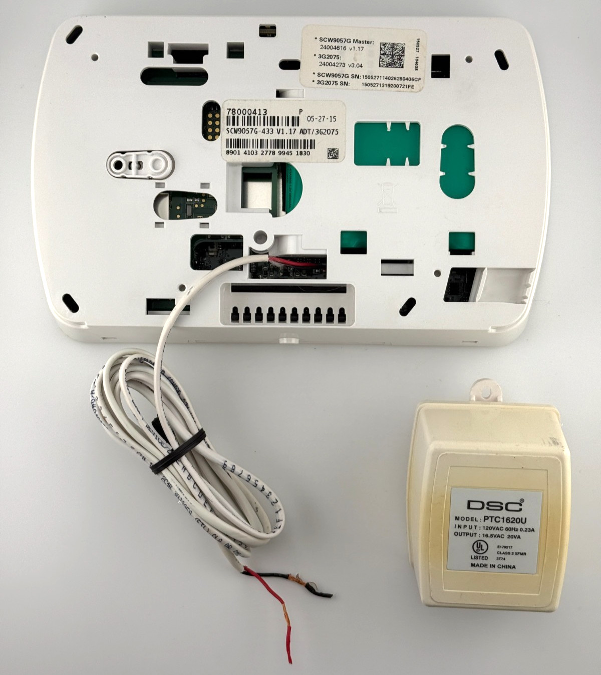 ADT SCW9057G-433 Residential Fire & Burglary Controller – Bad Battery