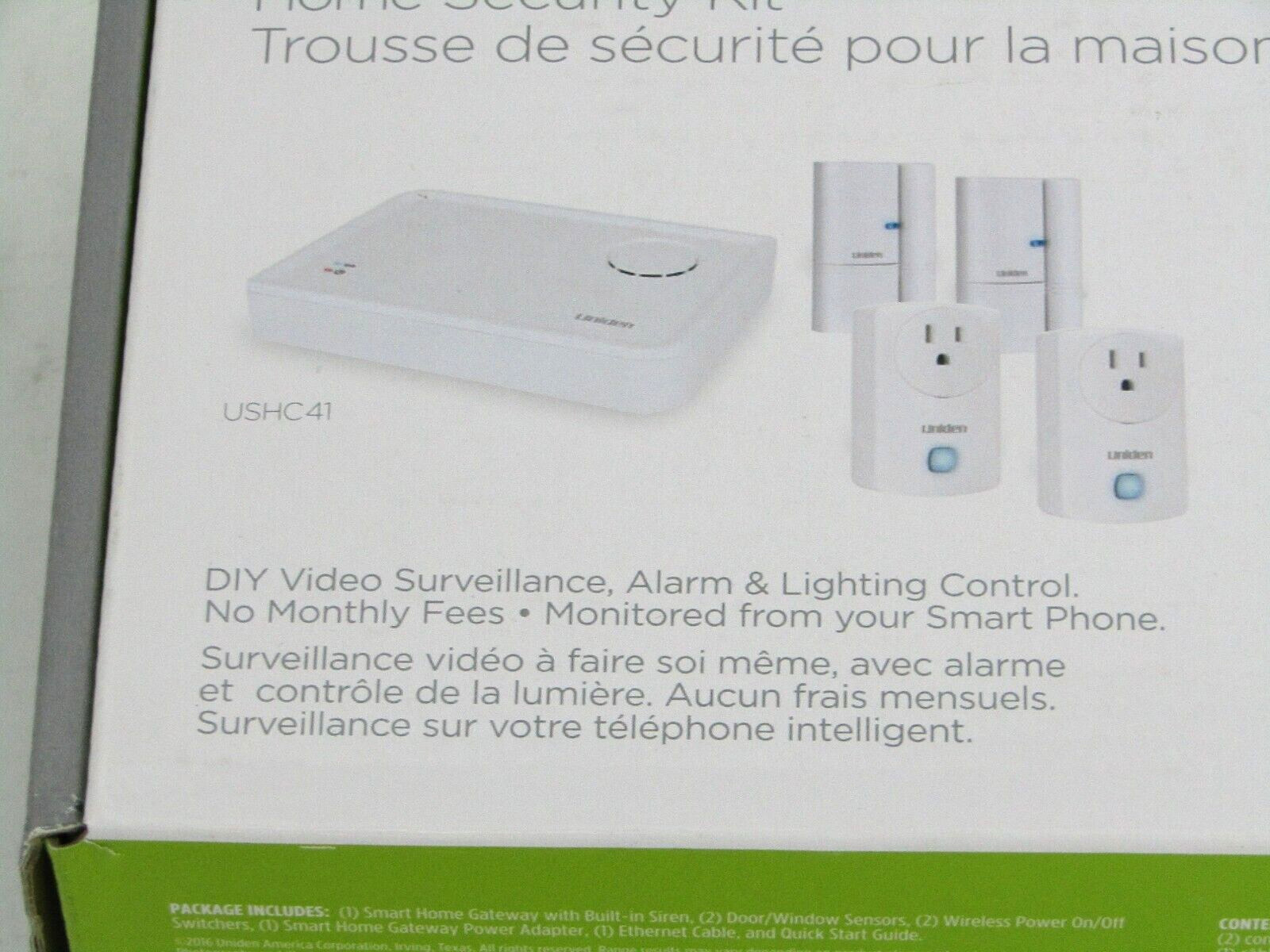 Uniden Home Security Kit w/ Siren Wireless Door/Window Sensors Light Switches