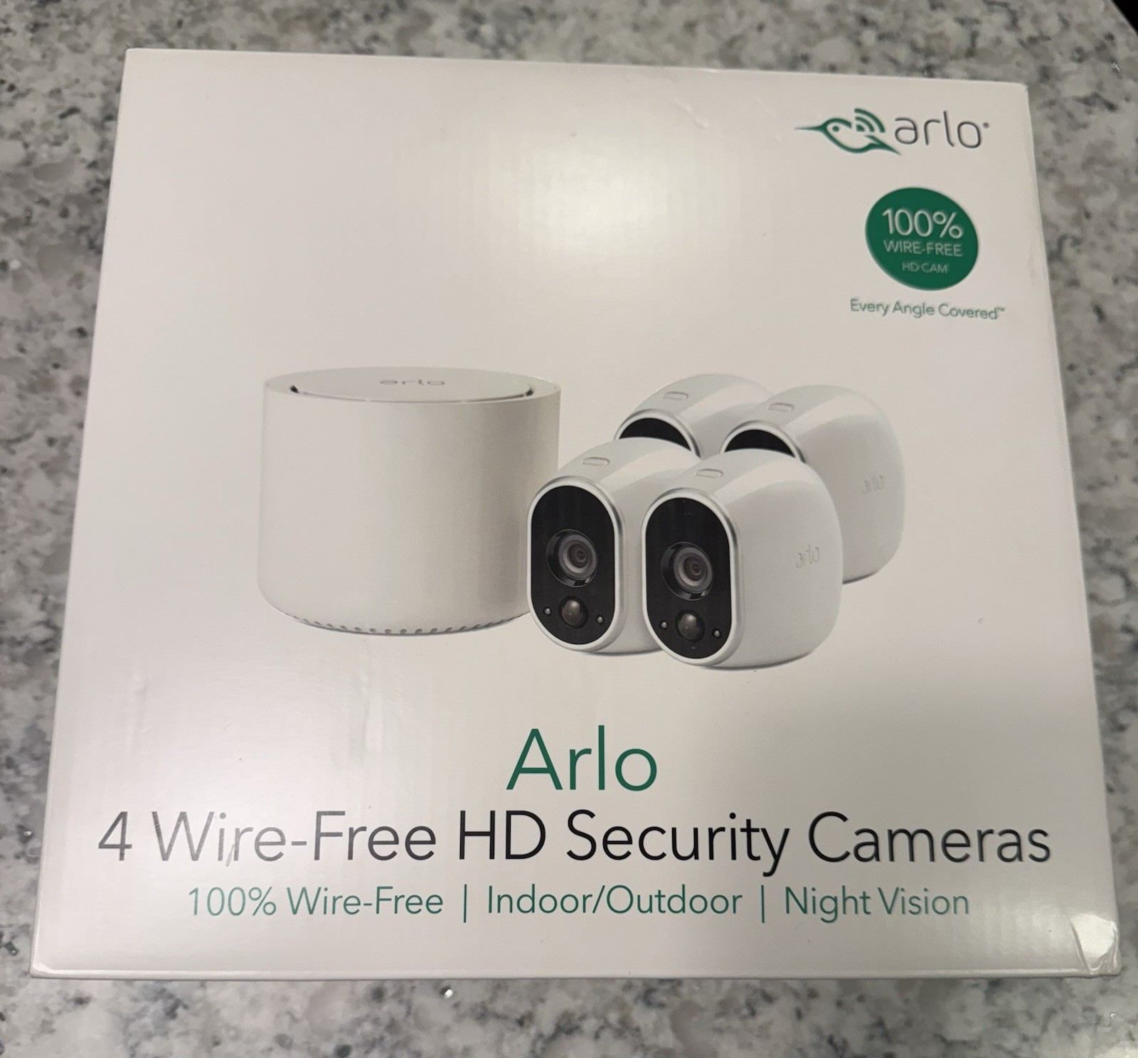 Arlo Wireless Security System Cameras (4) VMS3430-100NAS New Christmas