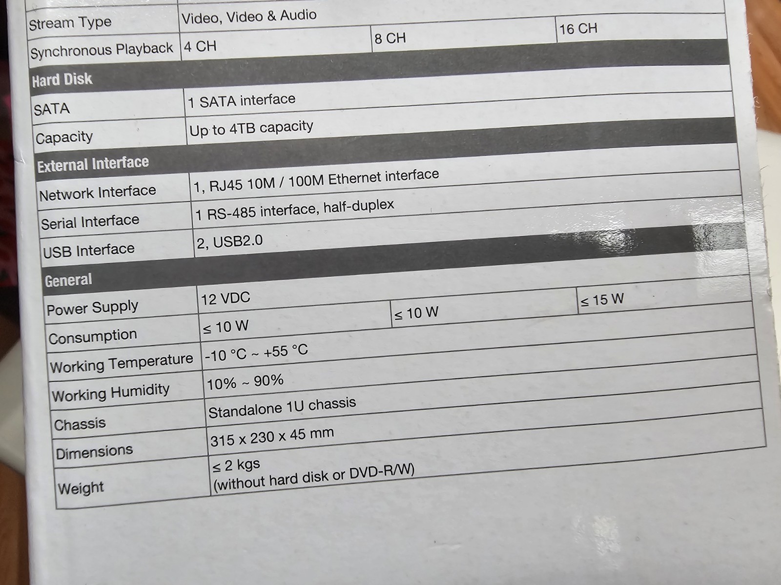 Video Security La View 960h 4 Camera System Used