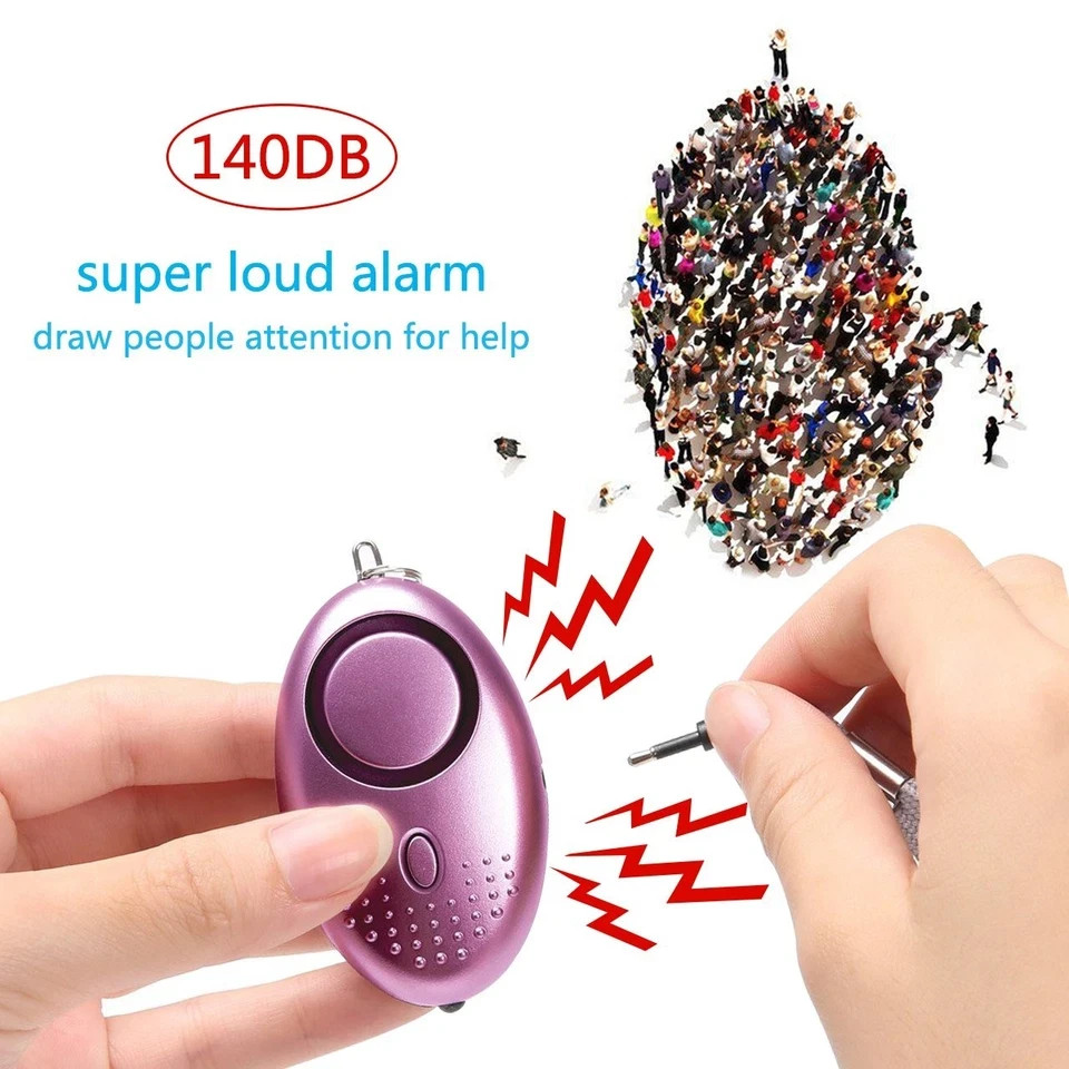 Personal Alarm for Women, 5 Pack 140DB Emergency Self-Defense Security Alarm Key