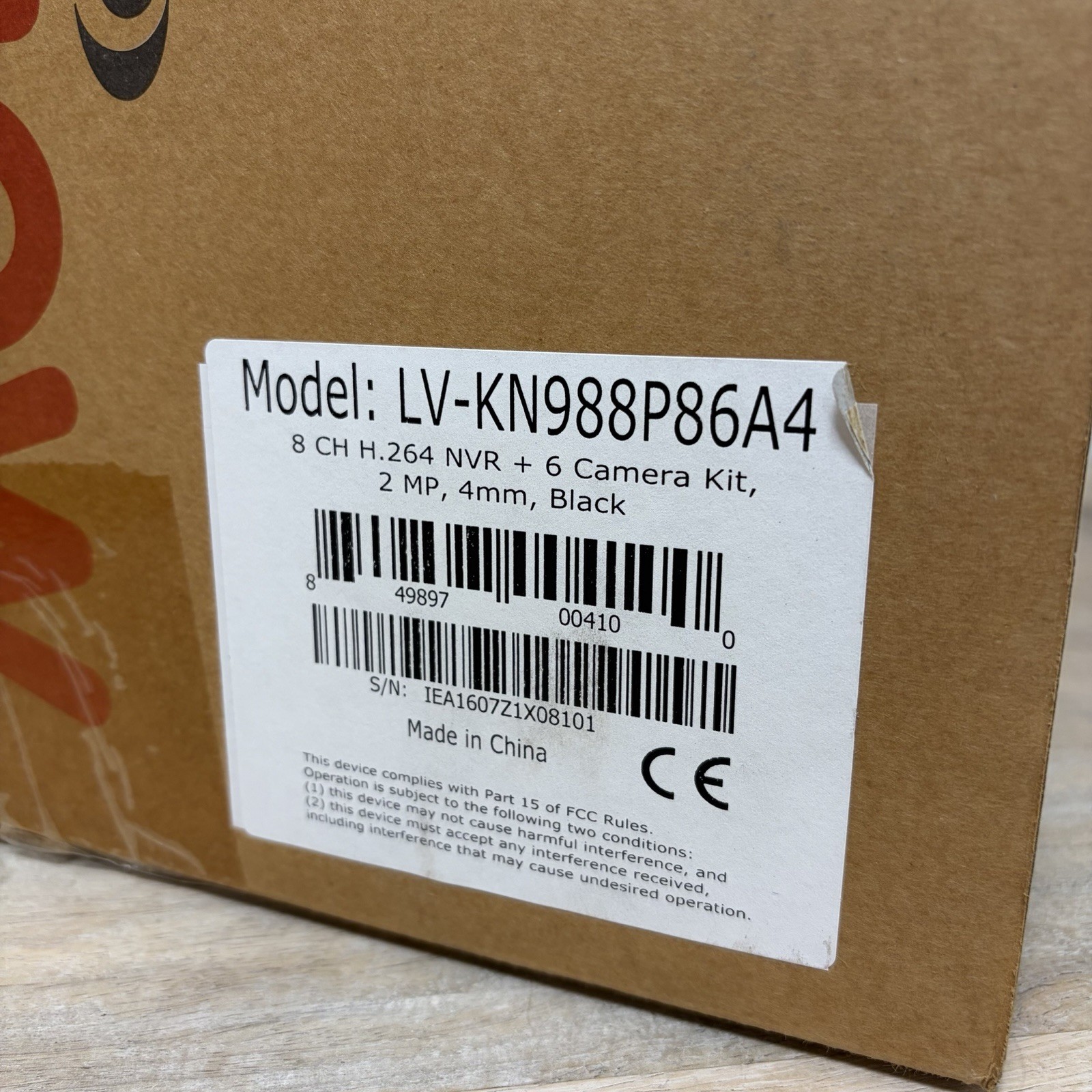 LaView LV-KN988P86A4 Premium IP Surveillance System 8 Channel NVR + 6 Cams (3TB)