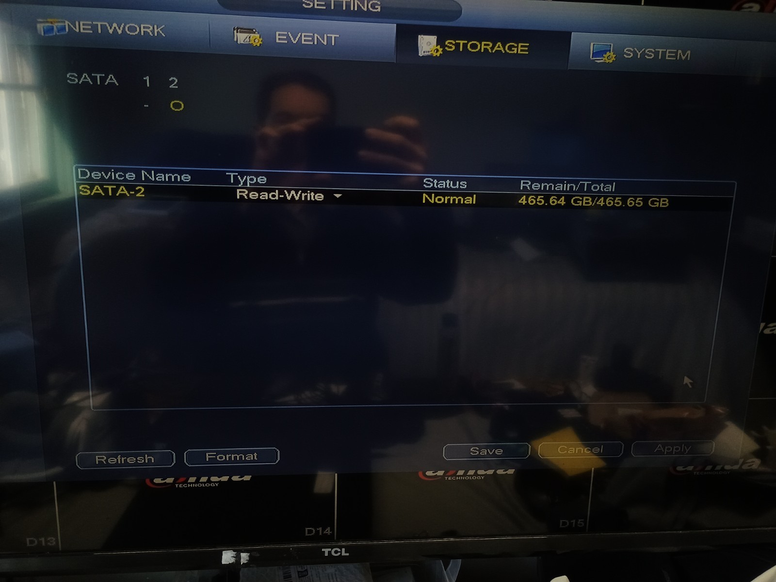 500gb 4k 1 channel .4k 12 channel nvr nvr4216 network video recorder cctv