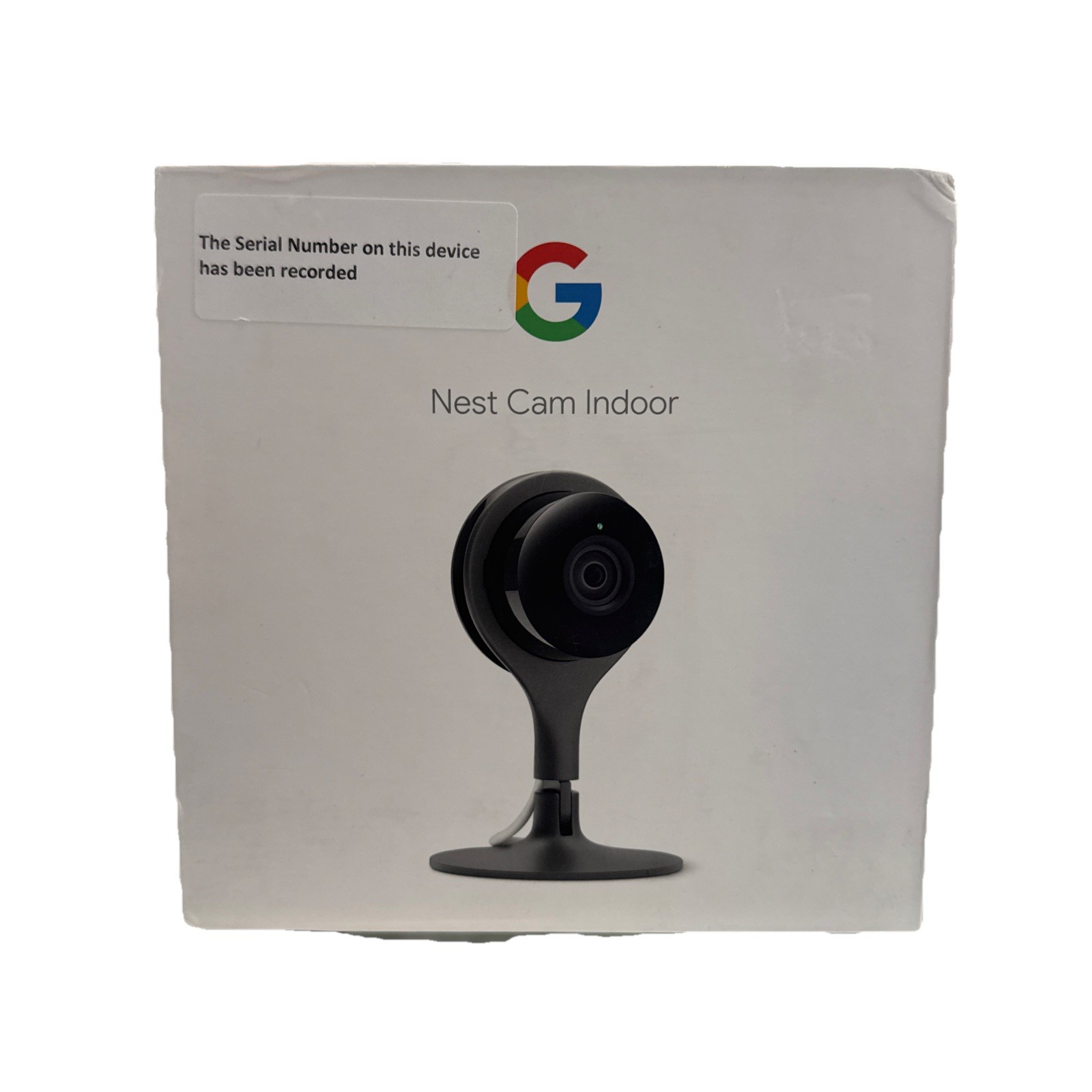 Google Nest Cam Indoor Home Security Camera w Power Cord & Box Stand Up