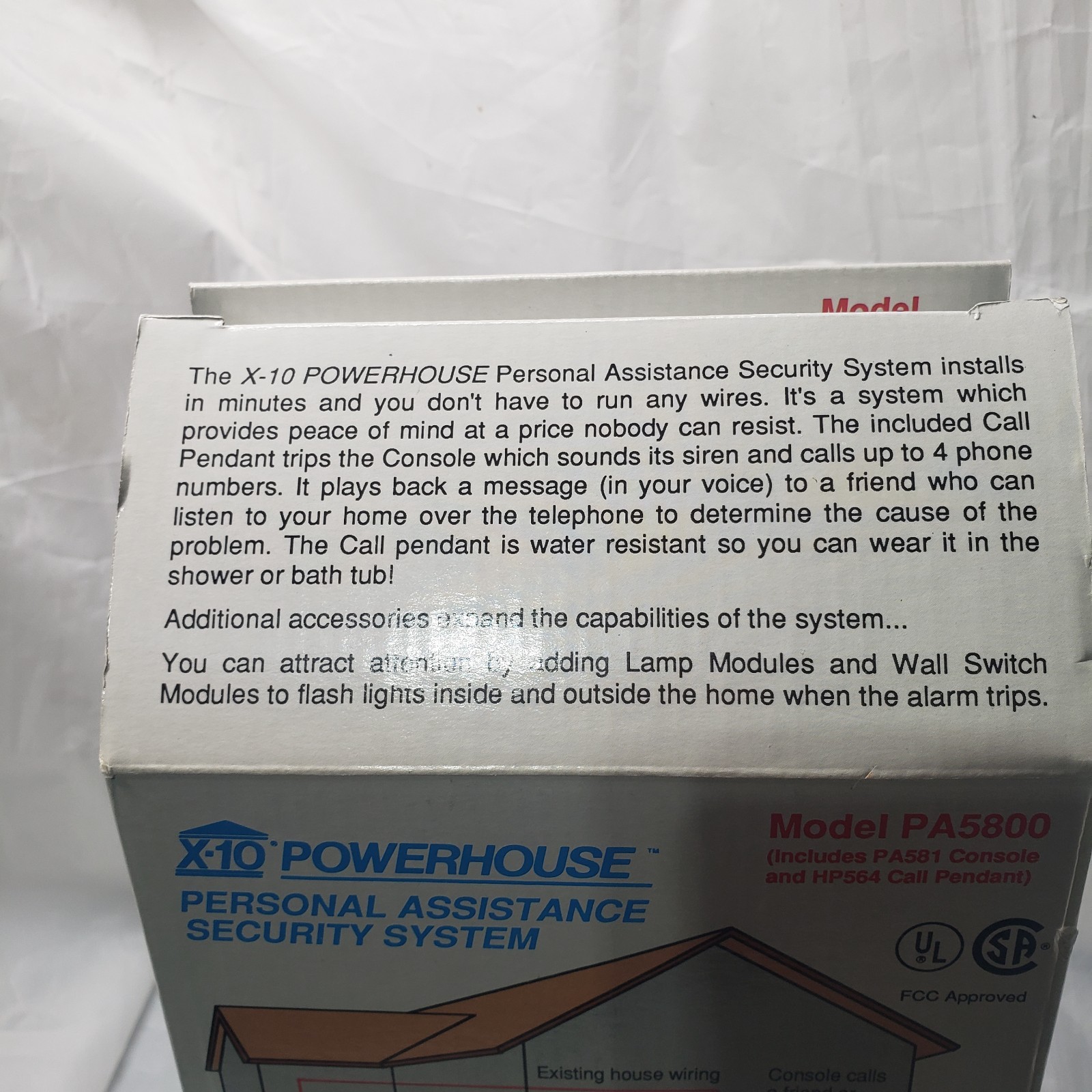 X-10 Powerhouse Personal Assistance Security System PA5800 New Old Stock