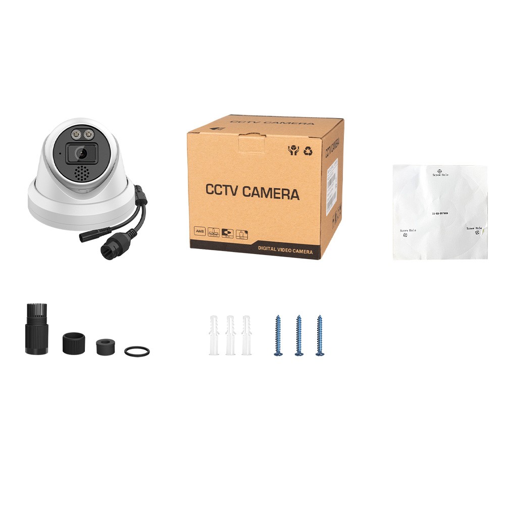 US Vikylin Color 6MP 2-Way Audio 8CH 8POE NVR Security IP Camera POE System Lot