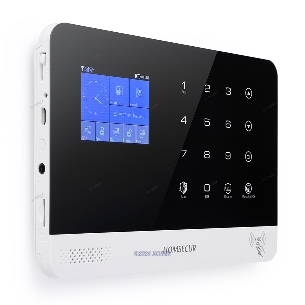 HOMSECUR Home Security Alarm System Kit With 125dB Siren Door & Motion Sensors