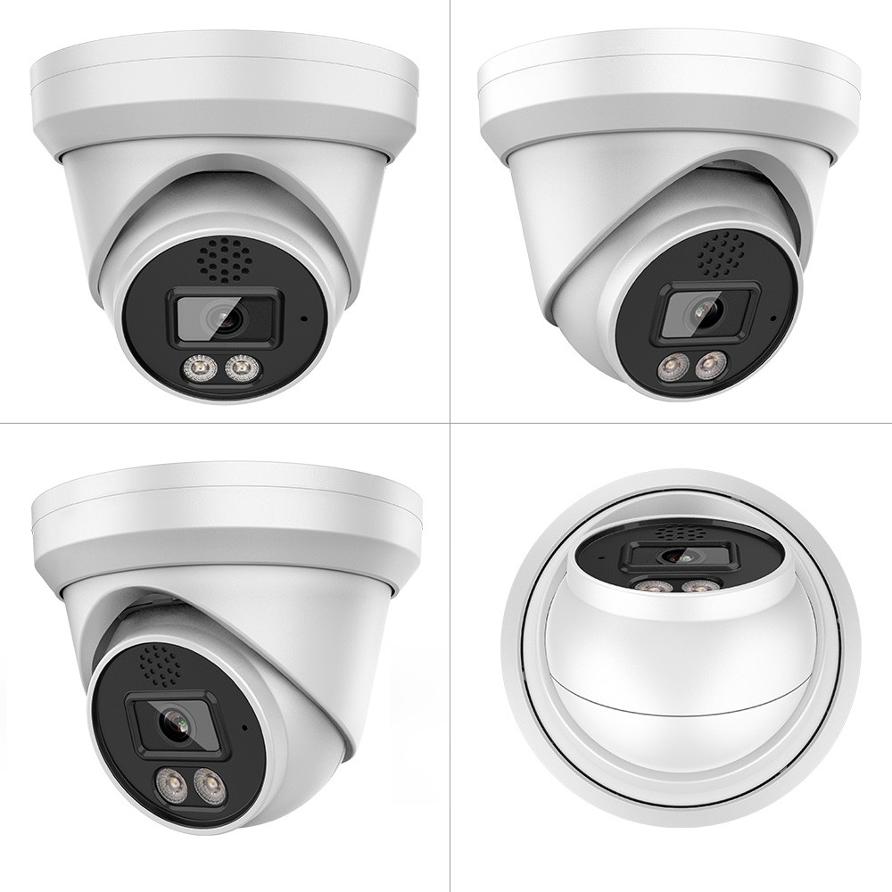 Vikylin 16CH NVR System 16POE Turret IR30M IP 4K Security Camera MIC&Speaker Lot