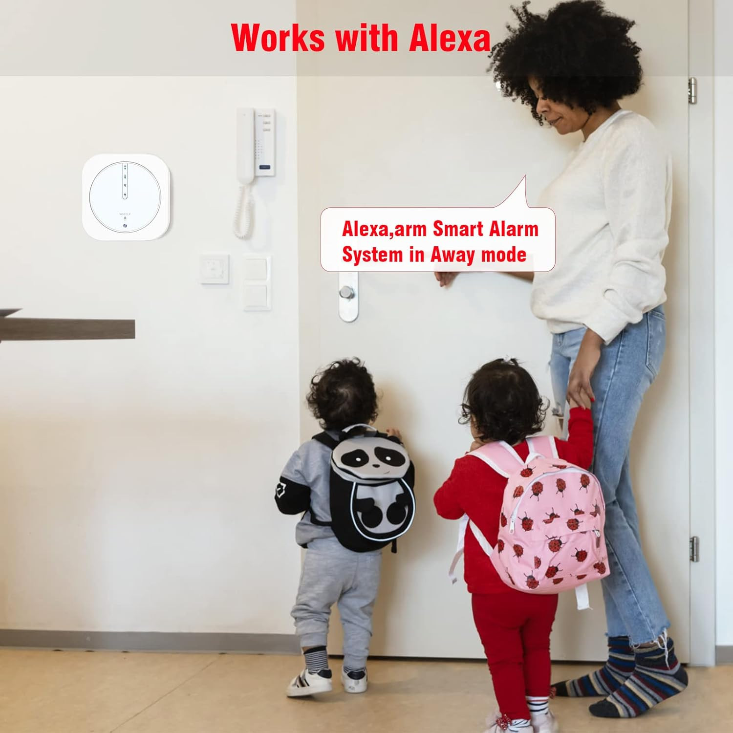 Home Security System, Door Alarm System with Wifi, Alarm Security with Phone APP