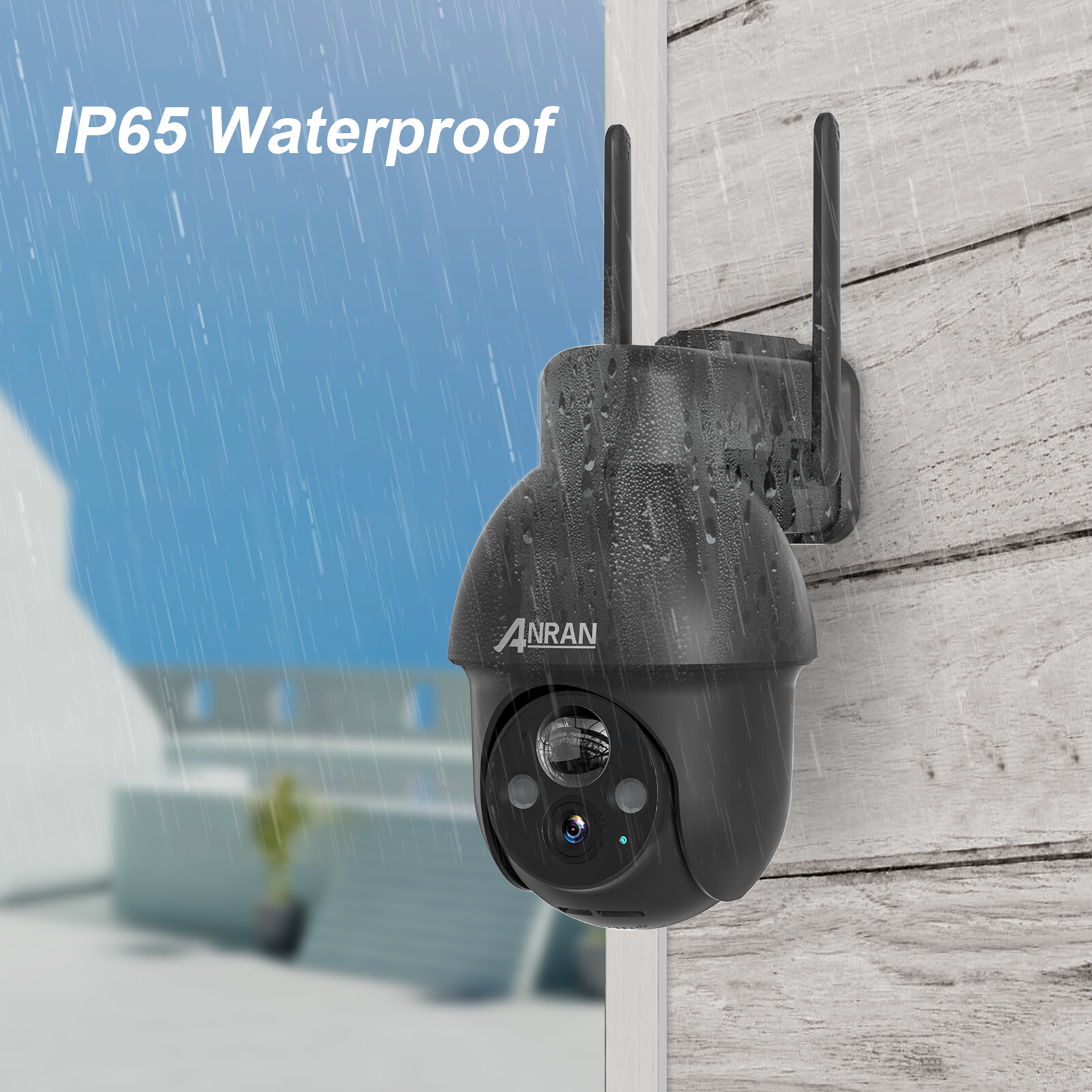 ANRAN 3MP Solar CCTV Camera Ourdoor Wireless Security Camera System WiFi Audio