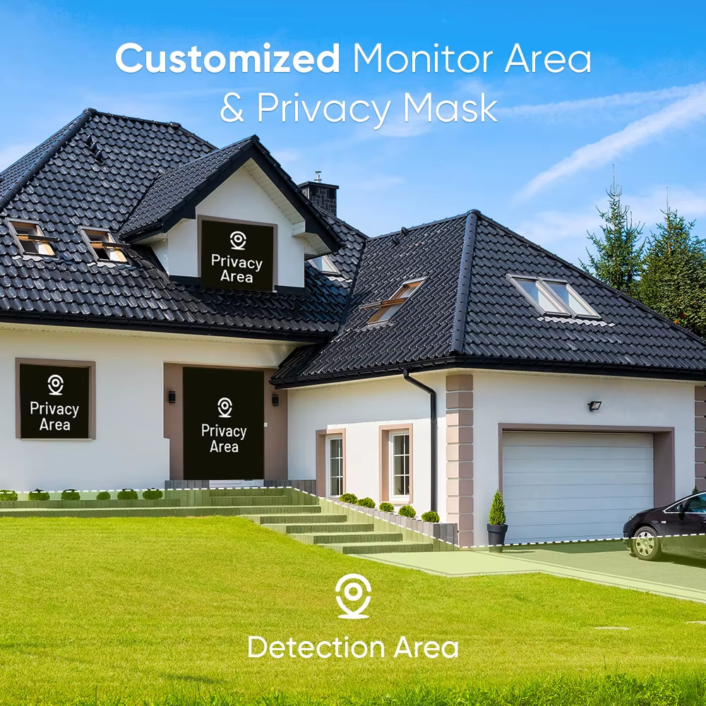 8CH NVR 3MP Security Camera System 4Pcs Poe IP Cameras 24/7 Recording 1/2/4TB HD