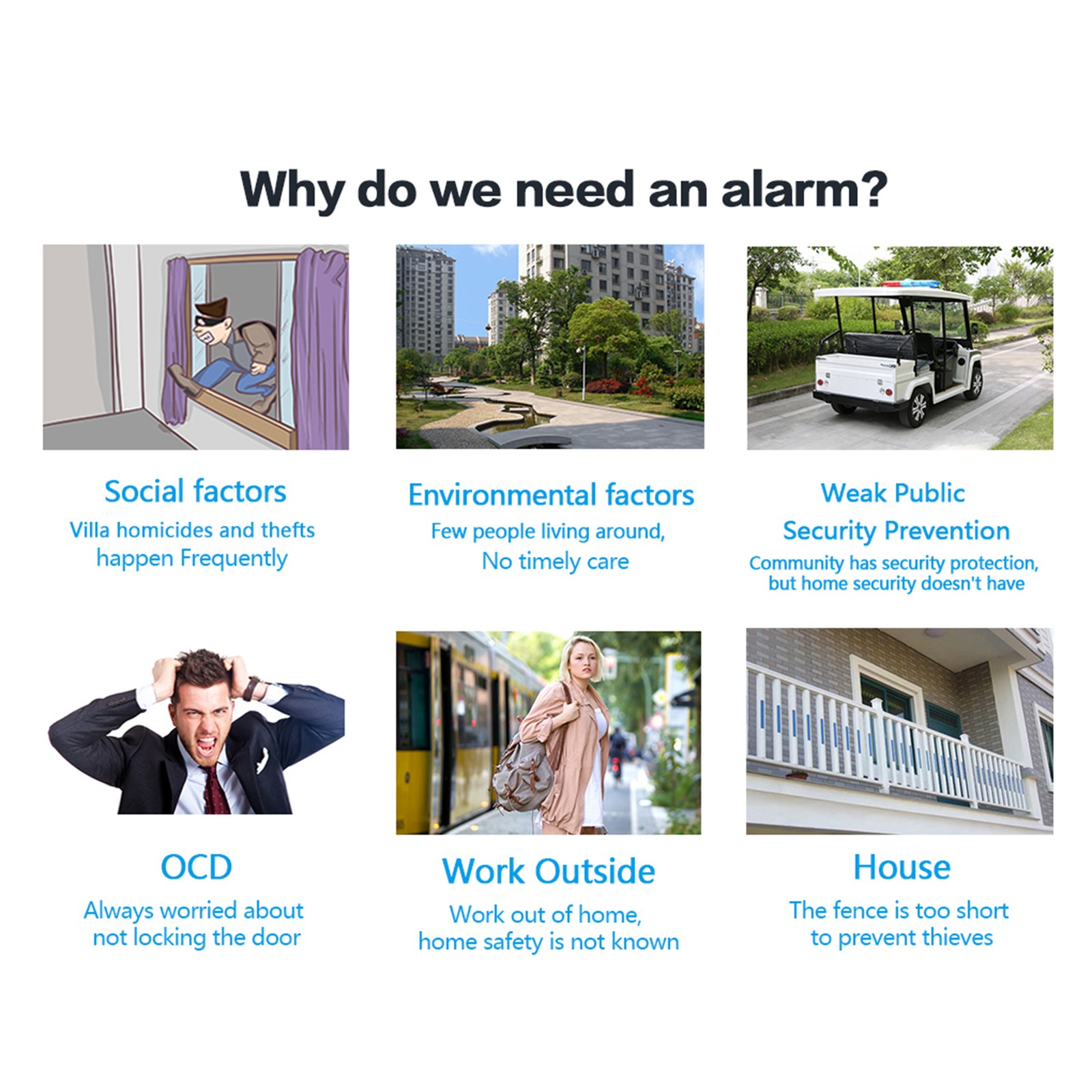 1-WiFi GSM Alarm System Tuya Smart Home LCD Display Security Alarm Support AEJL