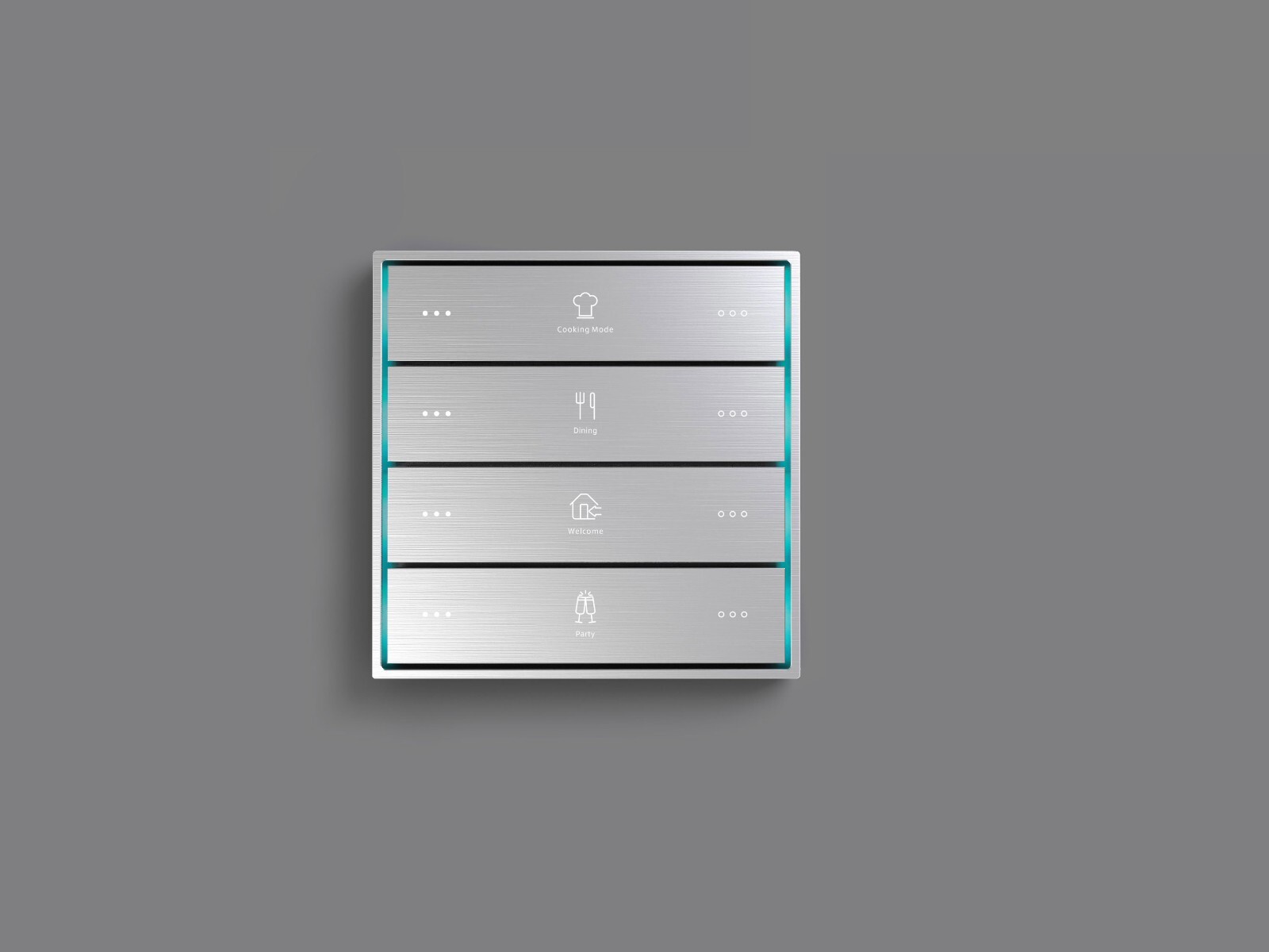 KNX KEYPAD 8 BUTTONS CITRON SQUARE OR RECTANGULAR LUXURY