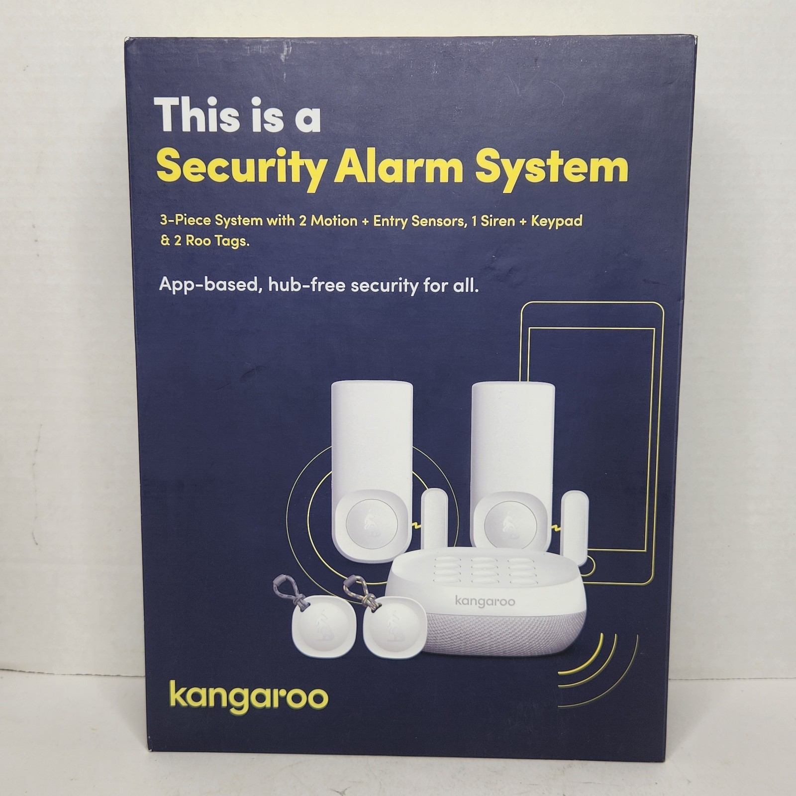 KANGAROO WiFi Wireless Home Security Alarm System App Based – New Open Box