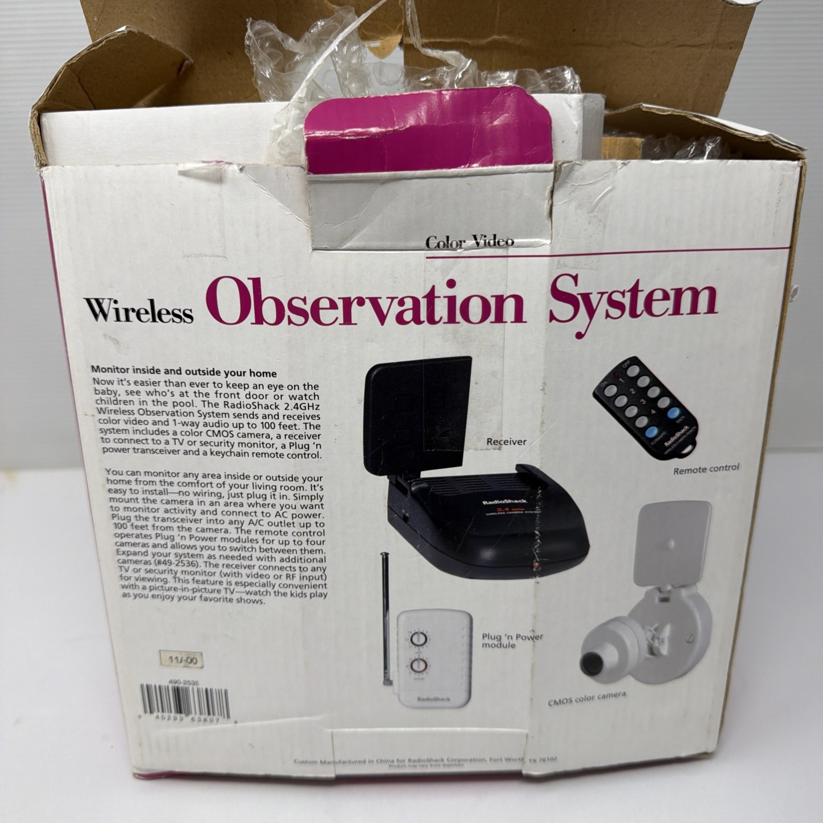 Radio Shack Wireless Observation Security System with Add-on Camera 49-2535 (u)