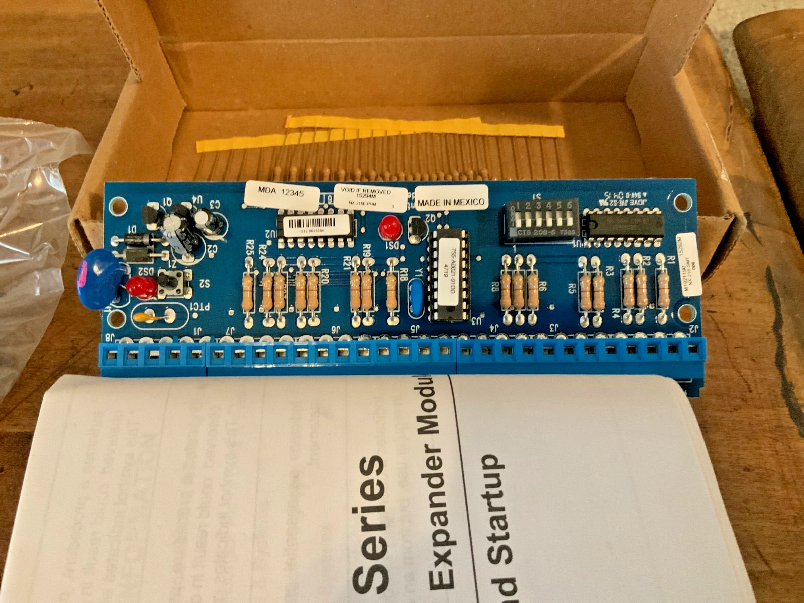 GE Interlogix UTC Caddx-Caddi Controls NX-216E Security 16-Zone Expander Module
