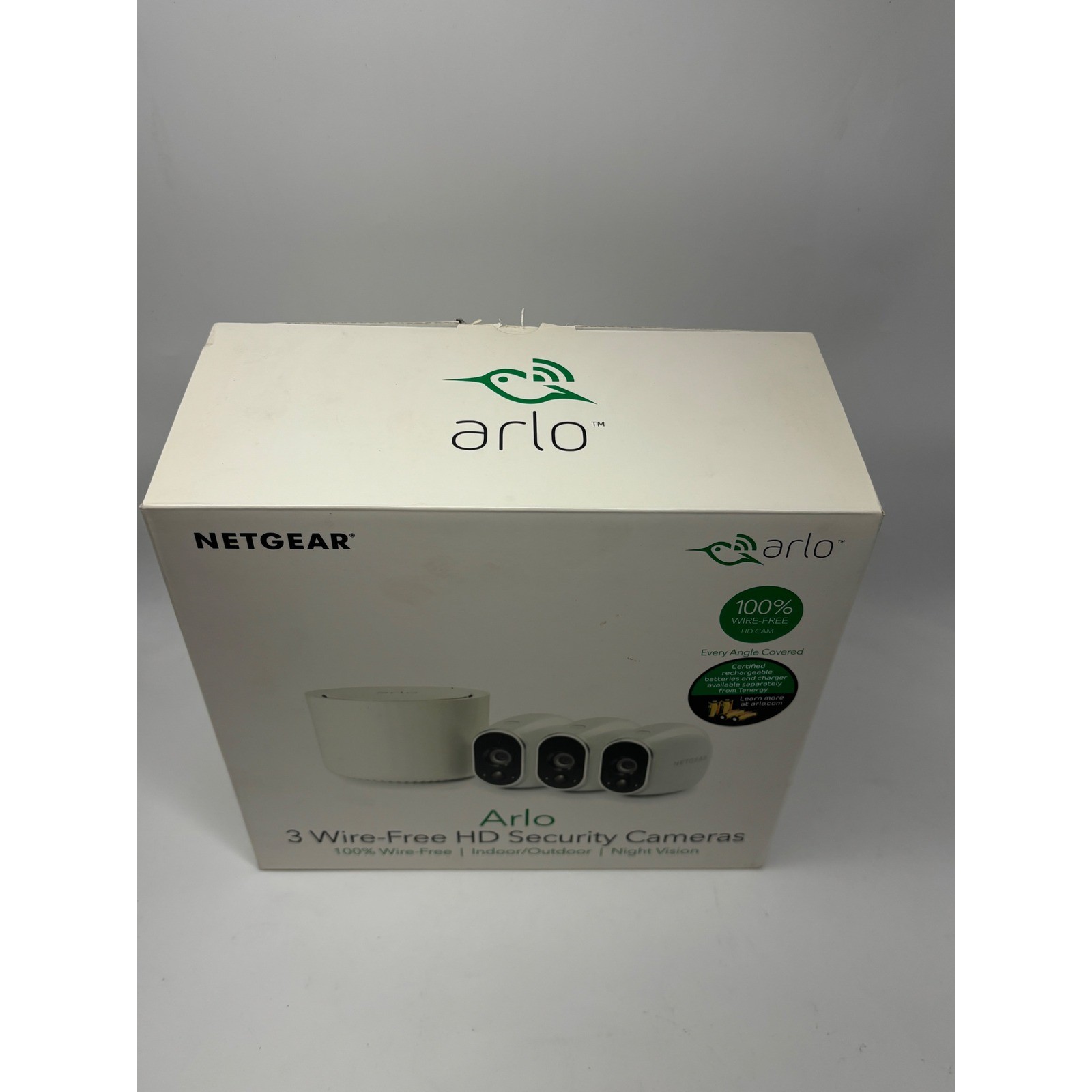 Netgear Arlo 3 Wire-Free HD Security Camera System VMS3330 Night Vision White