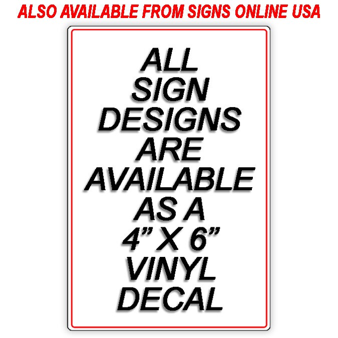 Property Protected By Video Surveillance Security Camera Metal Sign 5″ x 7″