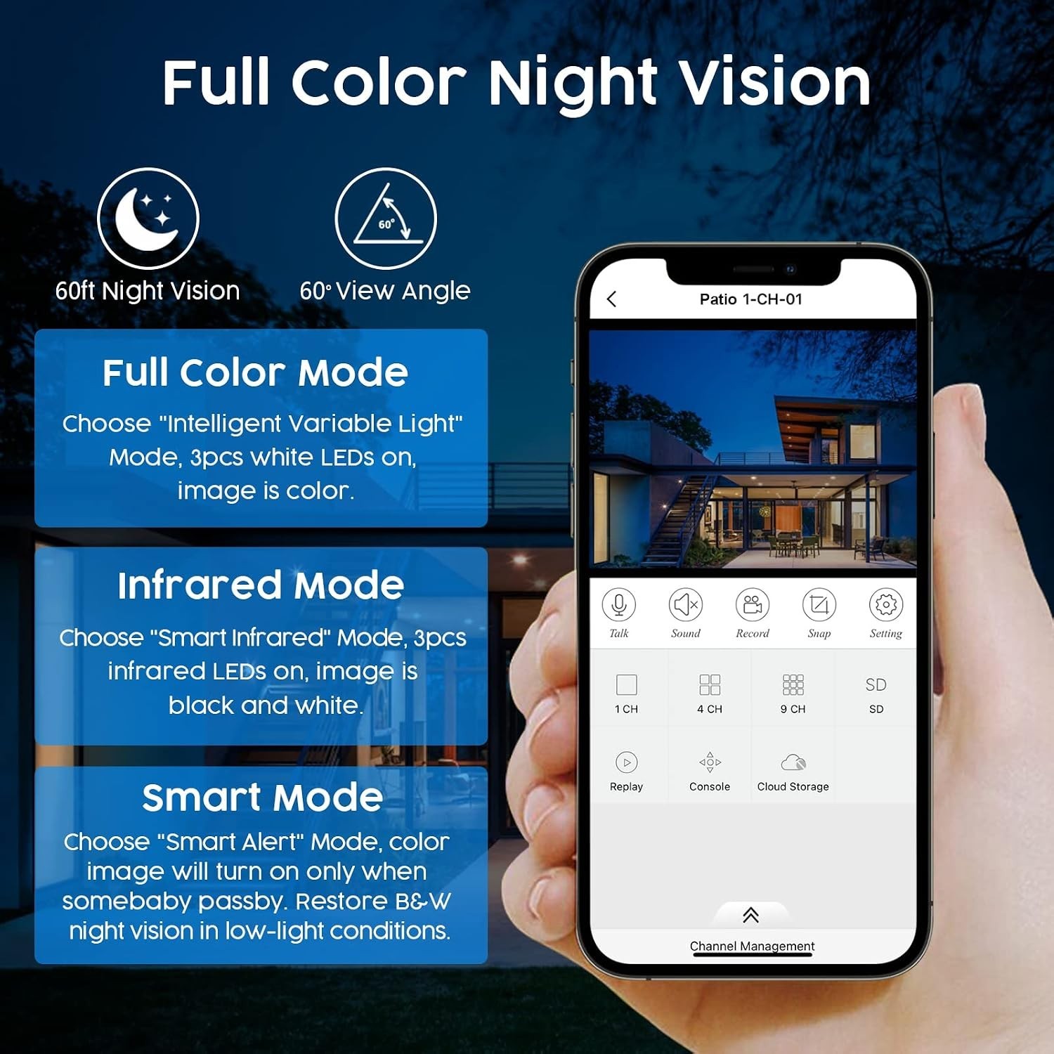 JouSecu 8CH Home Security Camera System Outdoor Indoor 5MP HD NVR