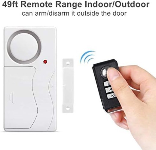 Wireless Door Alarm with Remote Control – 105dB Anti-Theft Security Solution