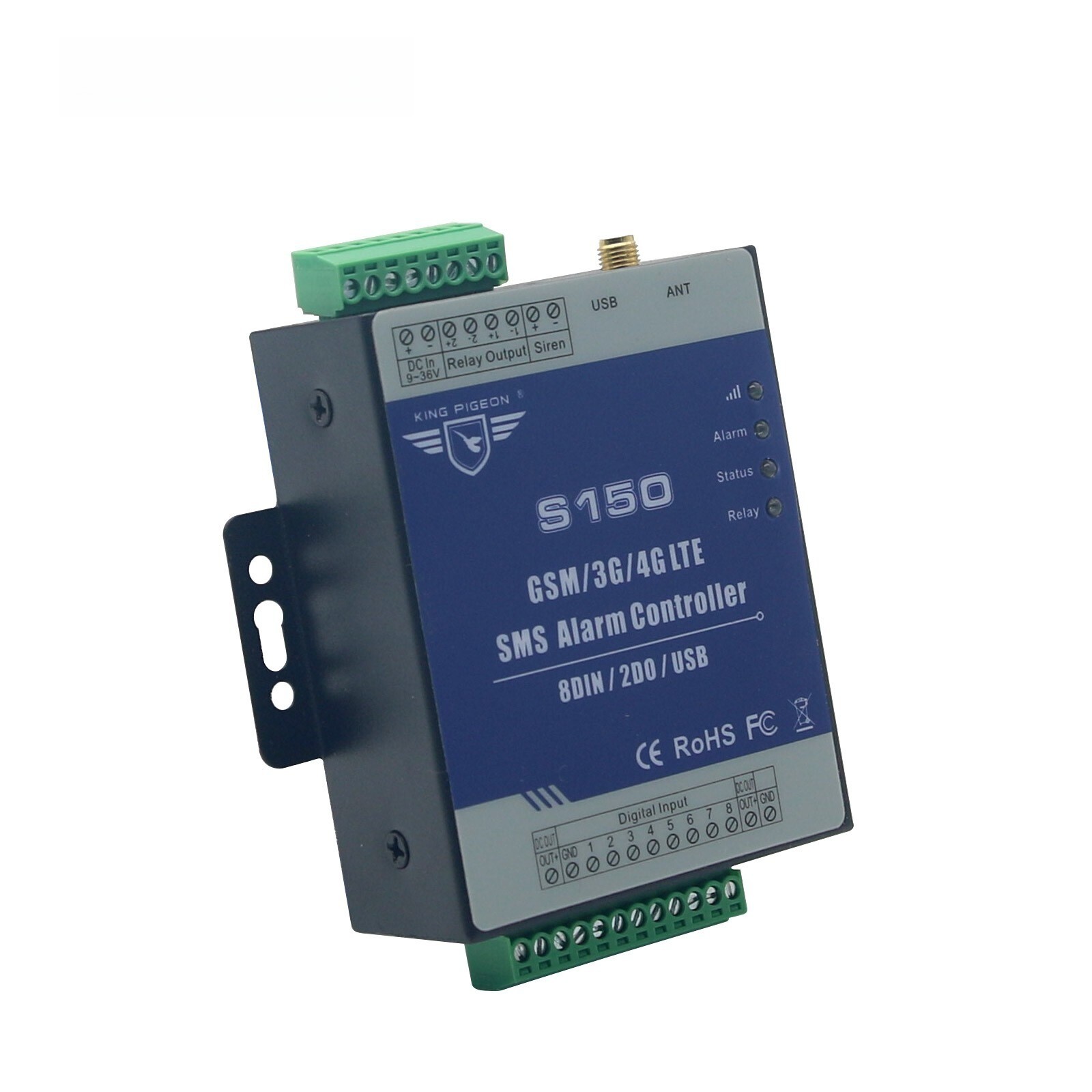 S150 4G GSM SMS 8 Way Remote Controller Alarm Relay Switch Android APP Ios APP
