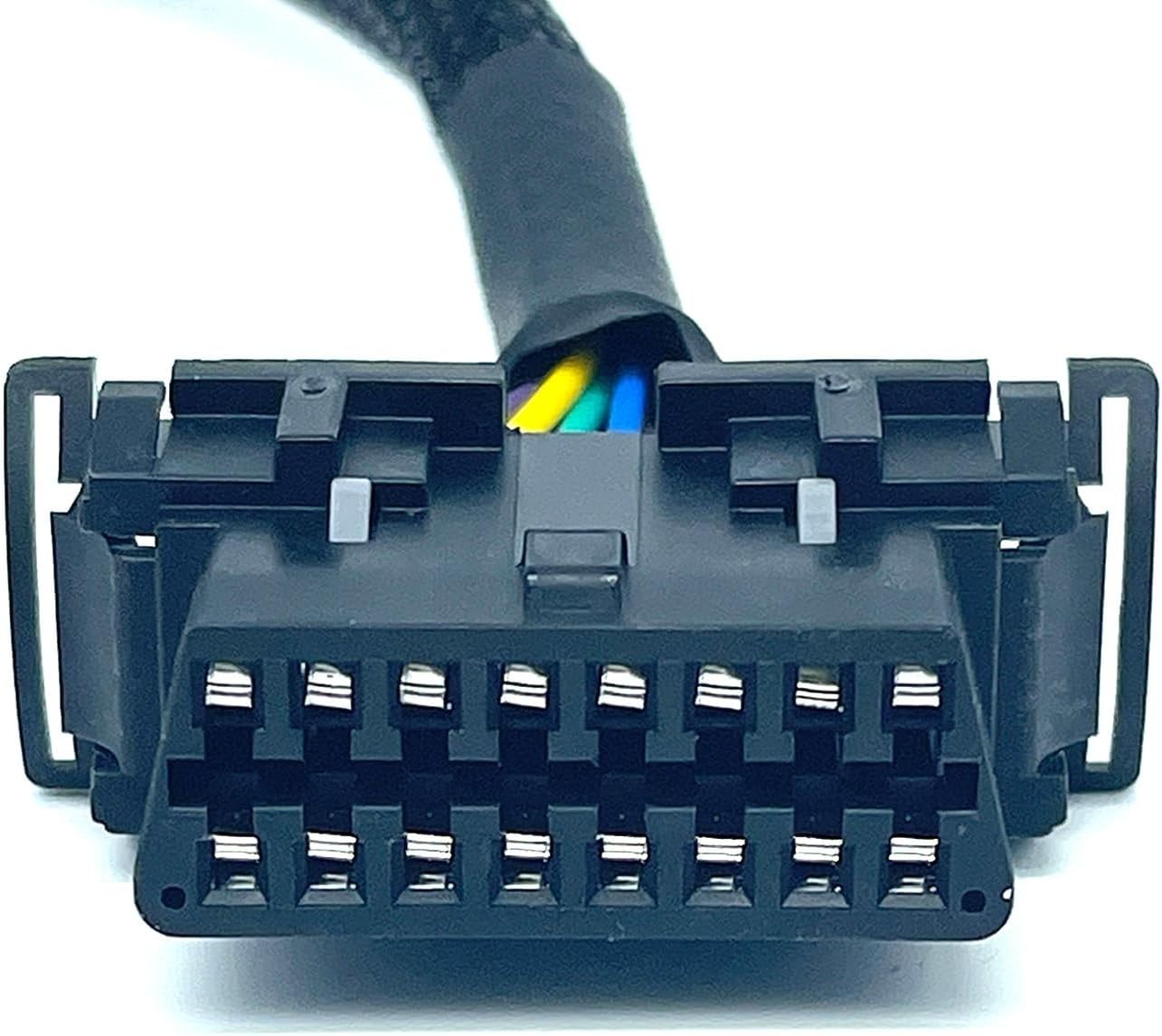 OBD2 J1962 Female to Open Pigtail Cable Bracket Obdii Port Replacement Cable