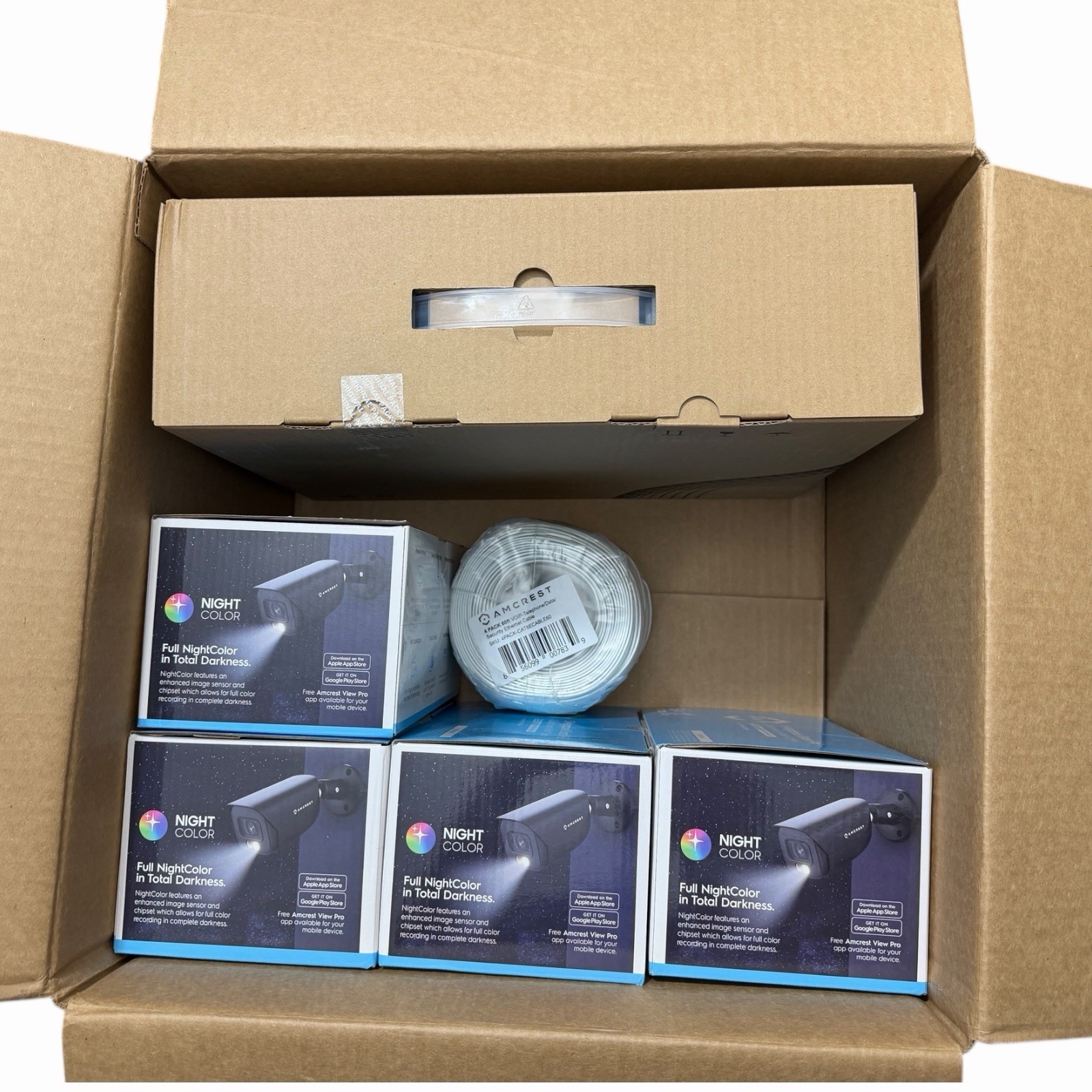 Amcrest 5MP 4K 8CH PoE NVR Security System NV4108E-B1276EB4-2TB (Black) SEALED