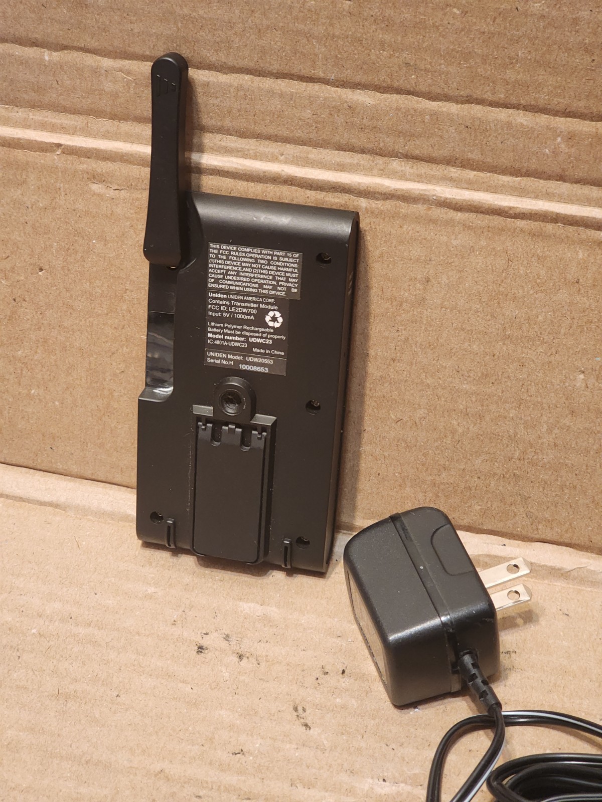 Uniden UDWC23 Indoor Wireless Security Surveillance Camera Only with AC Adapter