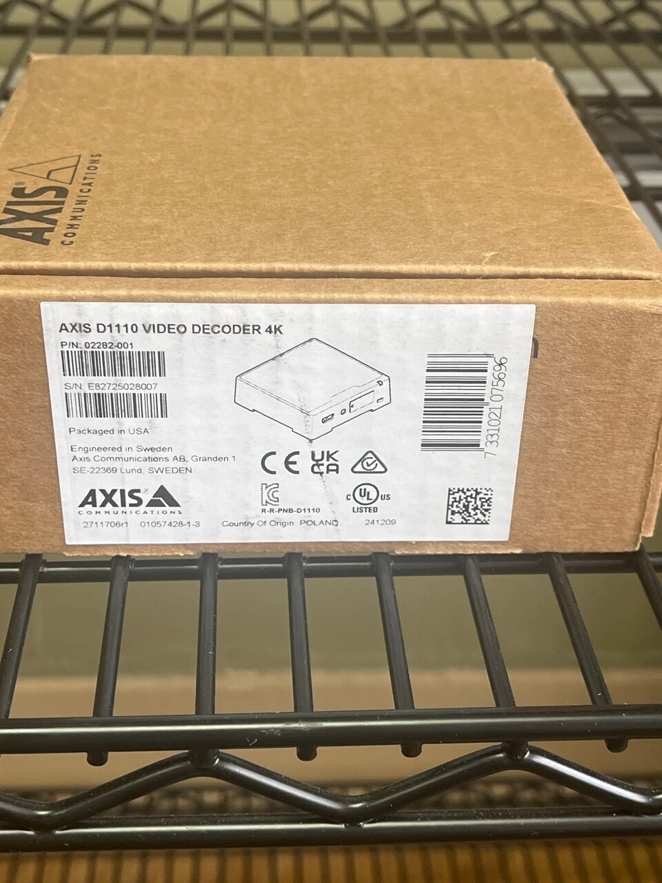 AXIS D1110 Video Decoder 4K (02282-001) | NEW Open Box