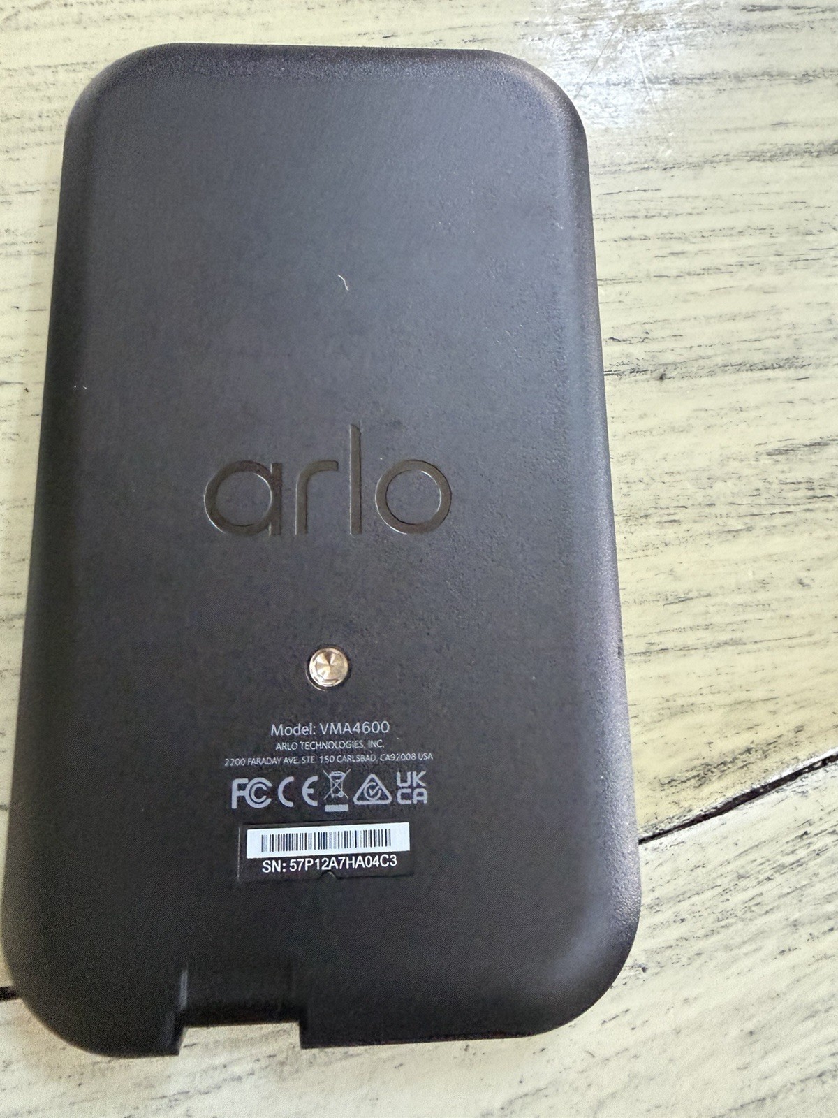Arlo VMA4600 Solar Panel Black No/Cable For Arlo Pro, Pro2, No Mount Never Used
