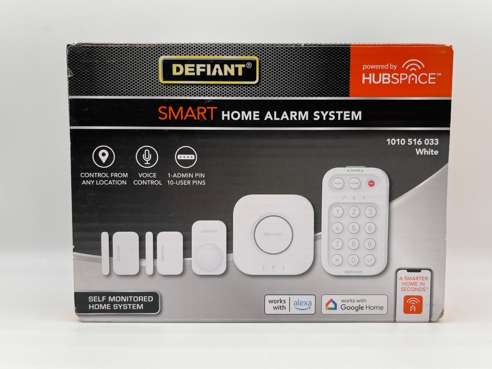 Defiant Smart Home Alarm System with WiFi and Bluetooth, Powered by Hubspace