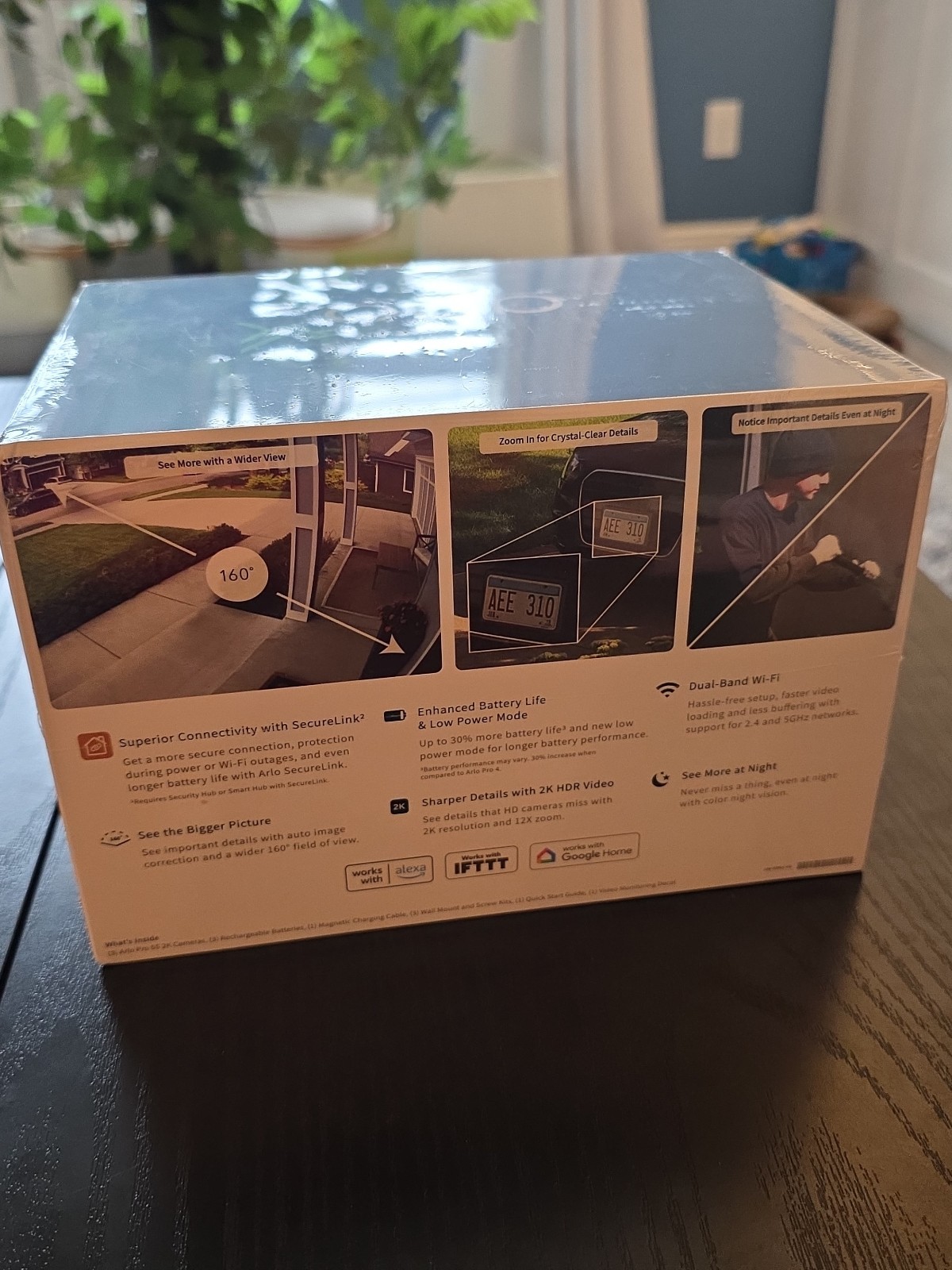 Arlo Pro 5S 2K Spotlight Camera, VMC4360P, 3 Pack, White. New Sealed. Free Ship