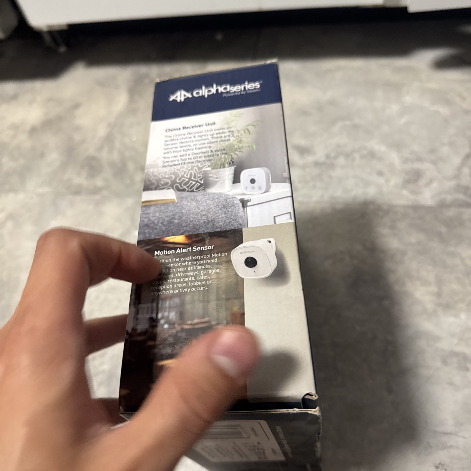 Alpha Wireless Motion Sensor Swann Senso Chime. Easy Installation