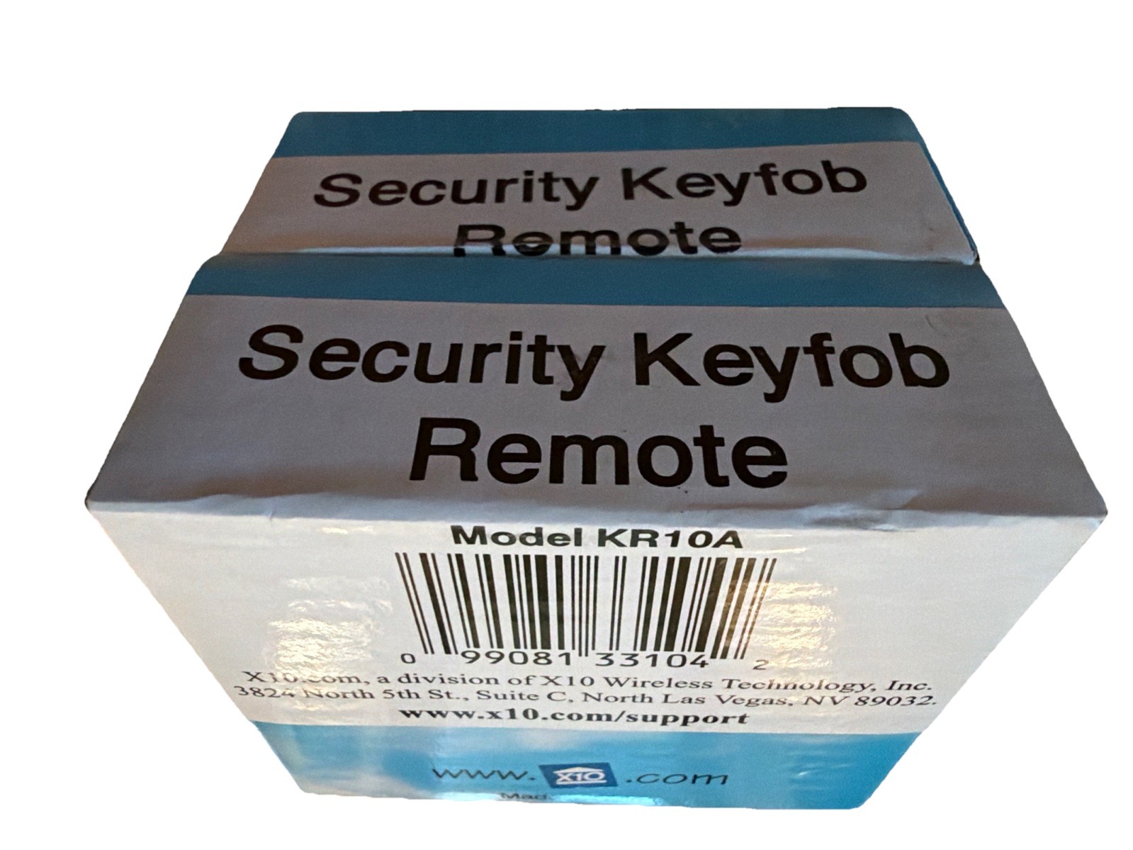 Lot of 2 X-10 Powerhouse KR10A Security Keyfob Keychain Remote Control NEW NOS
