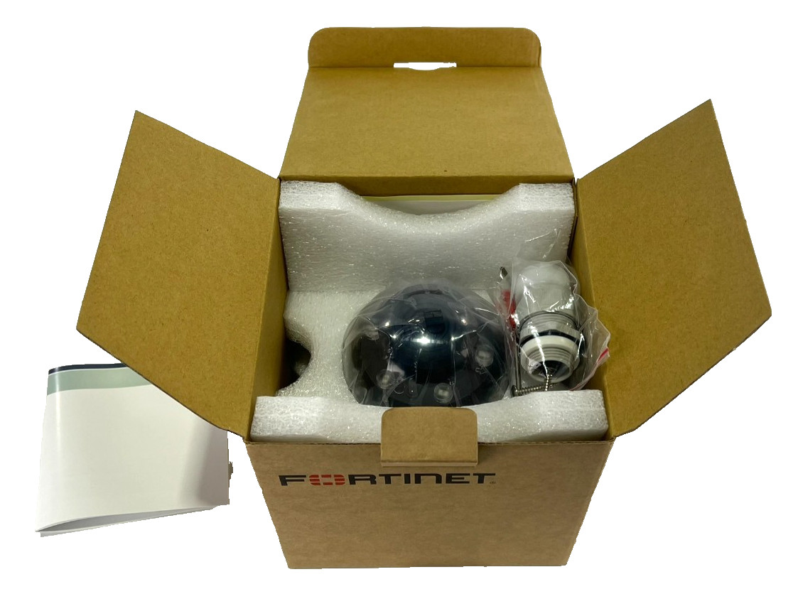 New Fortinet FortiCam Video Security IP Camera FCM-FD40 w/Mounting Kit (Z3E2)