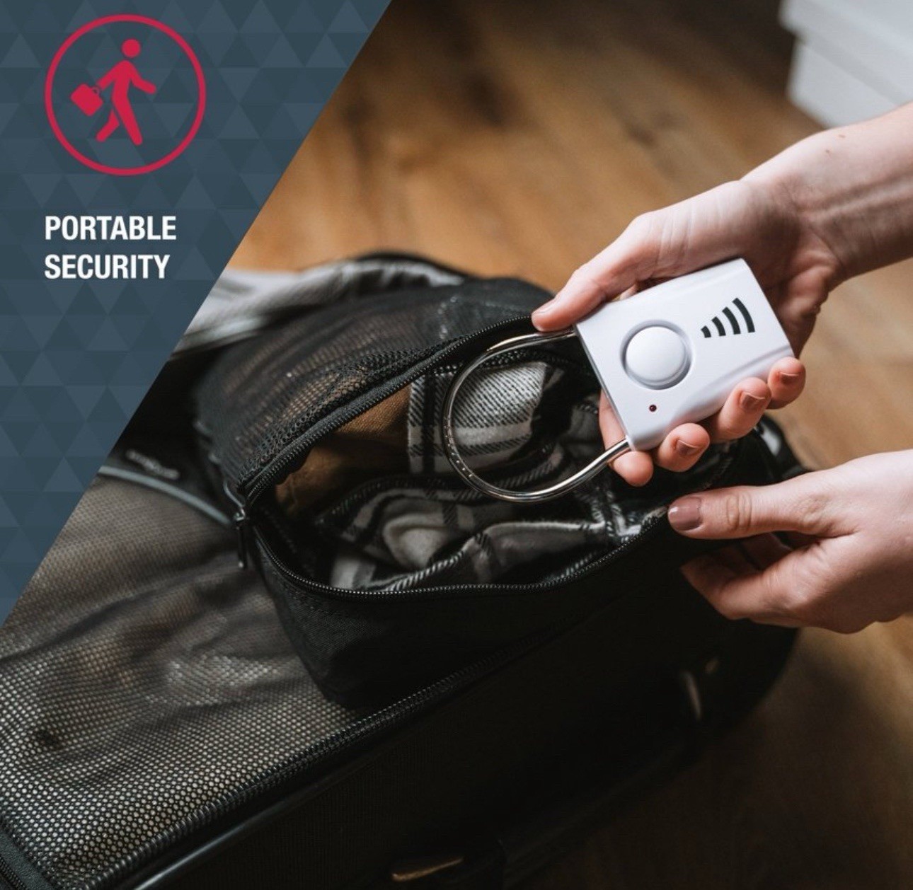 Sabre Door Handle Alarm: Portable Home Security Sensor, Battery Operated, Alerts