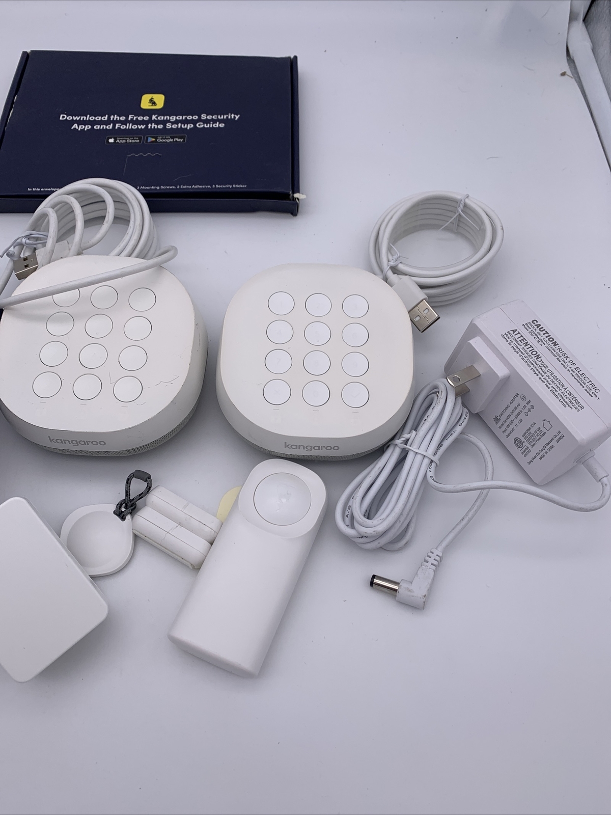 Kangaroo Security Alarm Systems Multiple Parts For Parts or not Working