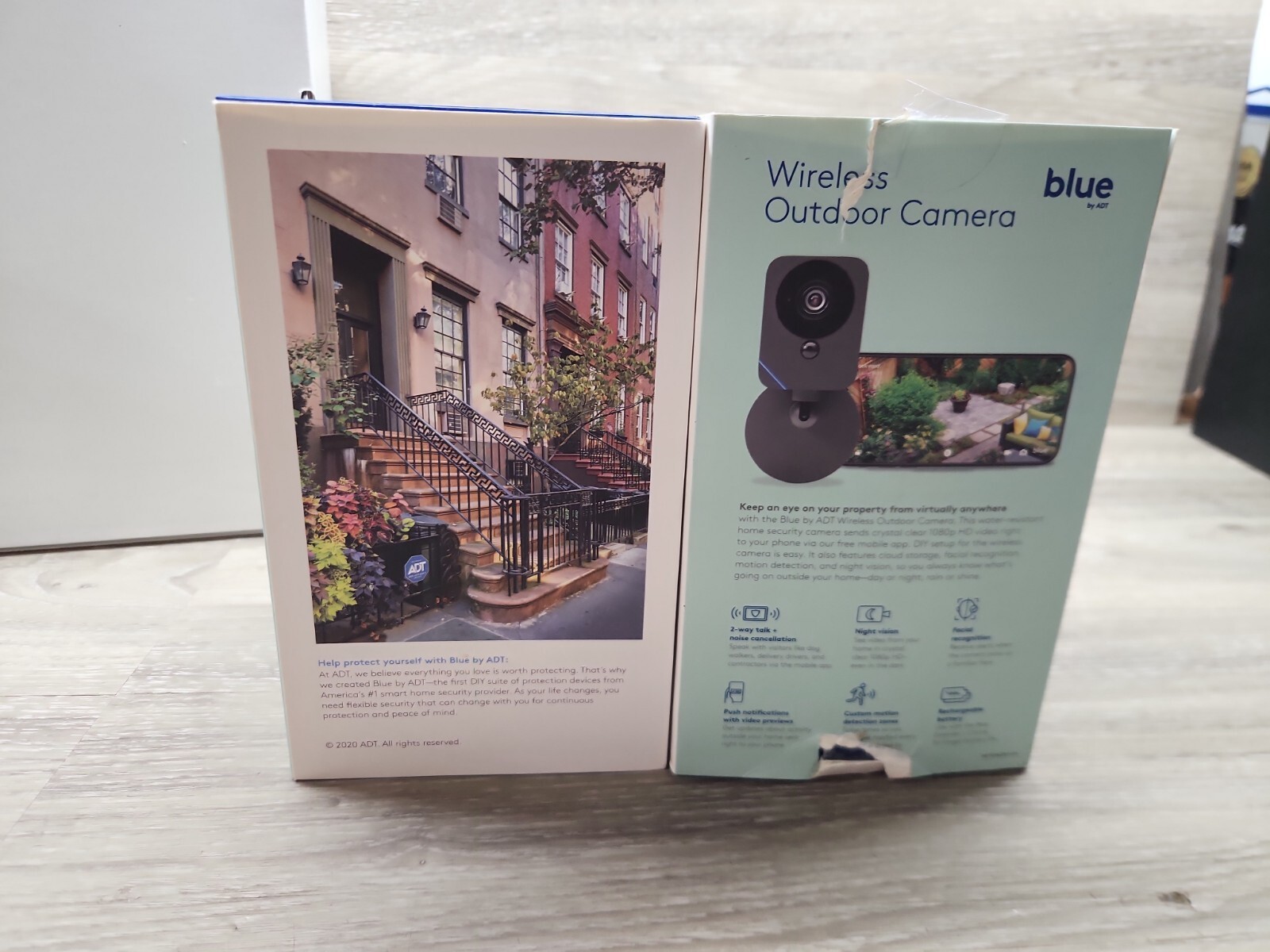 12 Pcs. Blue By ADT Smart Home Full Security System With Outdoor Camera-OPEN BOX