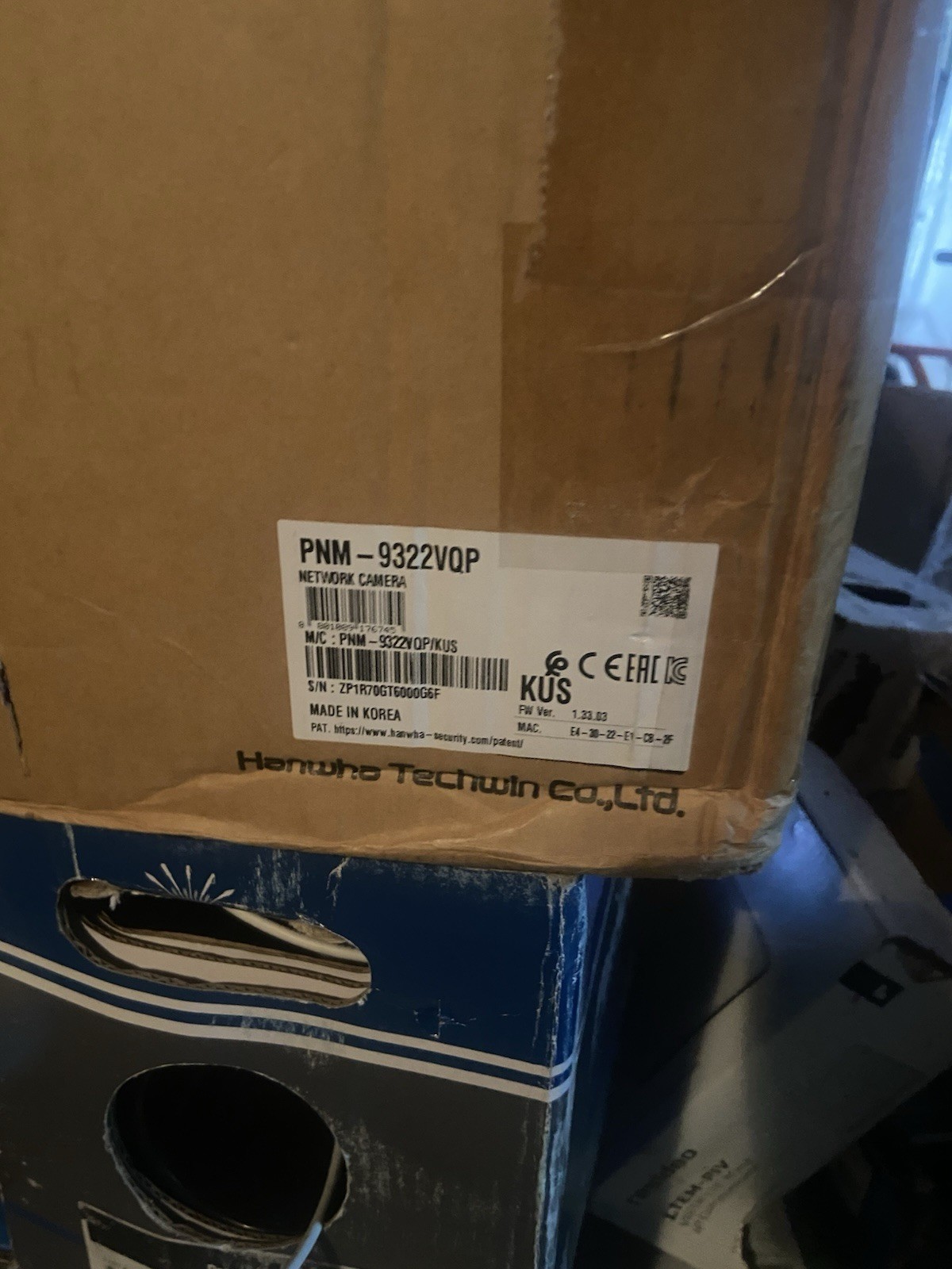 Hanwha PNM-9322VQP IP/Network Surveillance Camera Wired with Cables White/Black