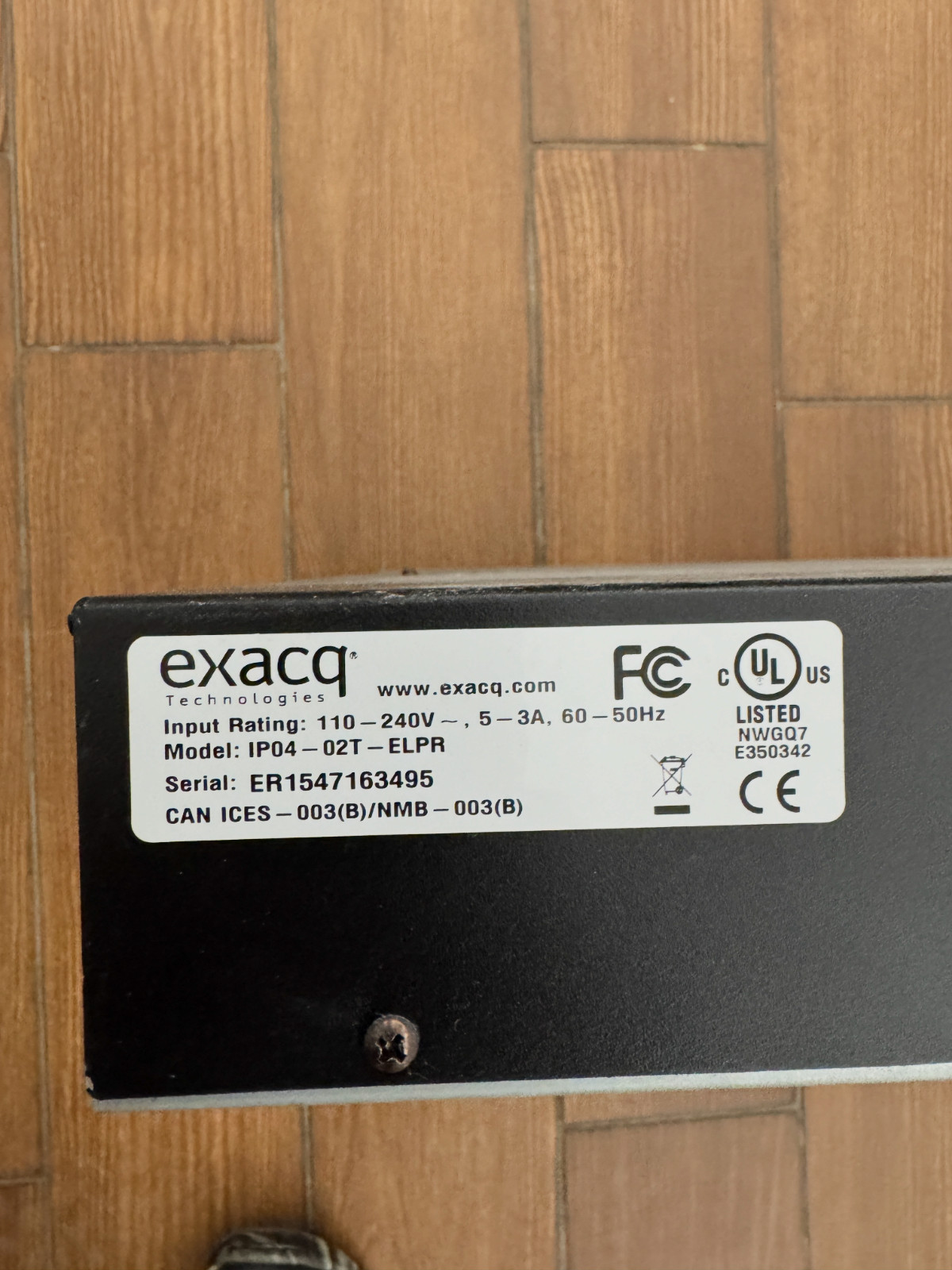 Exacq Vision ELP Network Video Recorder IP04-02T-ELPR – No HDDs