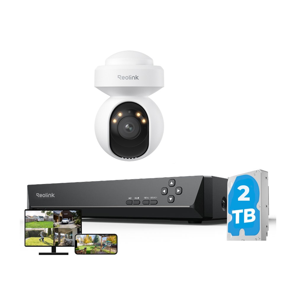 Reolink 8CH PoE Security Camera System 4K PoE Outdoor Camera 24/7 Recording