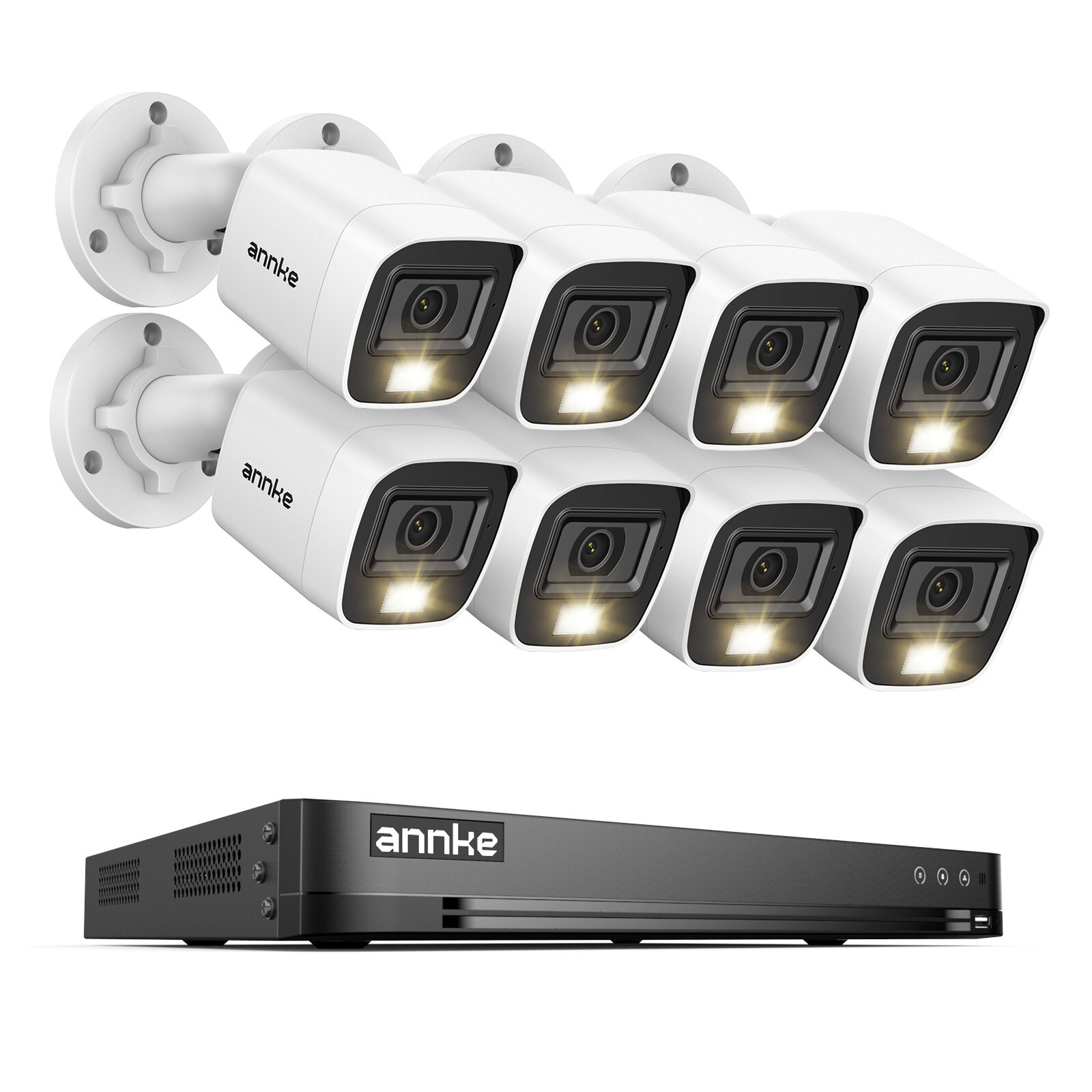 ANNKE 3K Lite 32CH DVR 1080P CCTV Security Camera System Outdoor AI Color Night