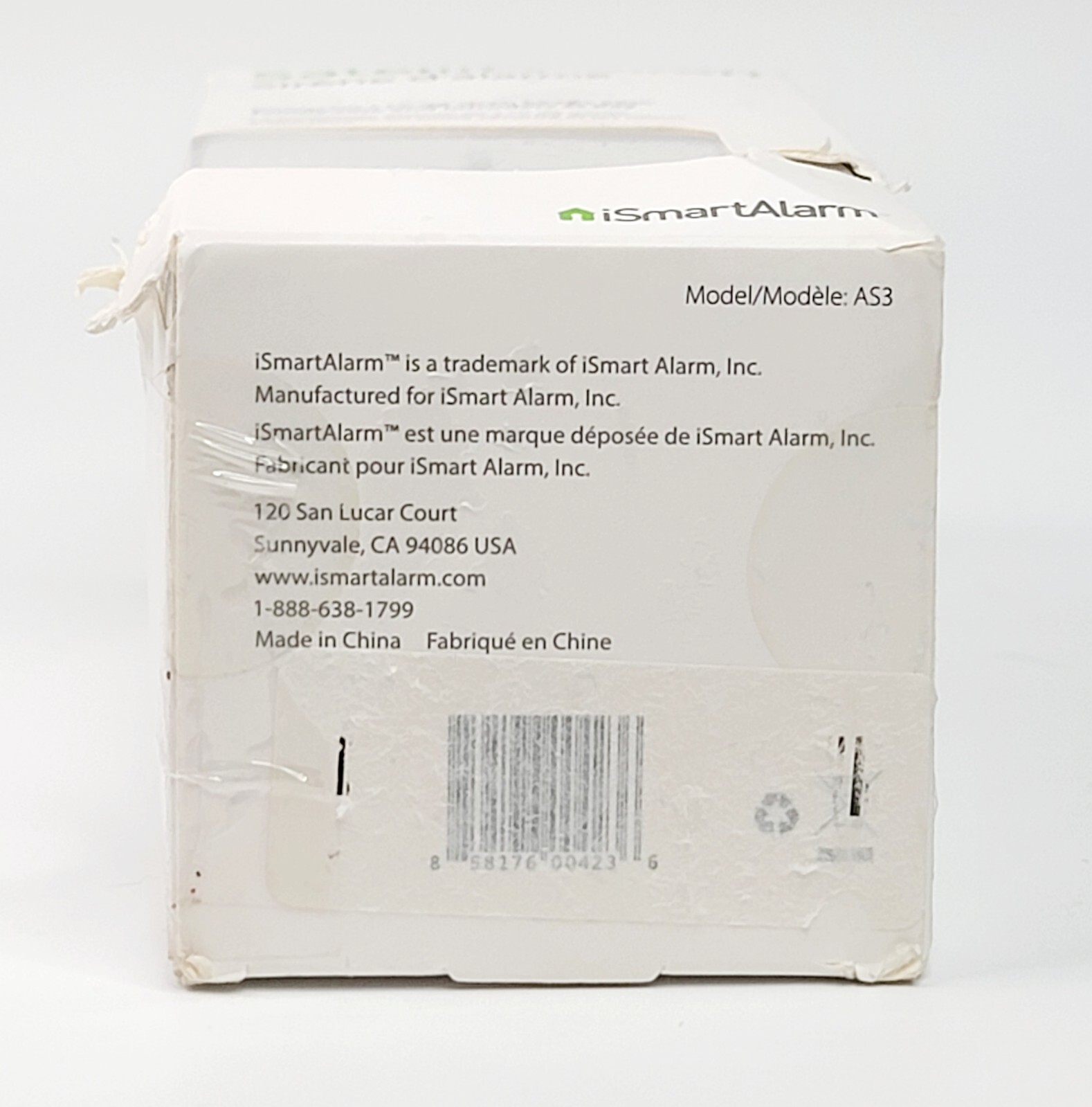 iSMART Alarm AS3 SATELLITE SIREN for iSartAlarm Home Security System 110dB WHITE